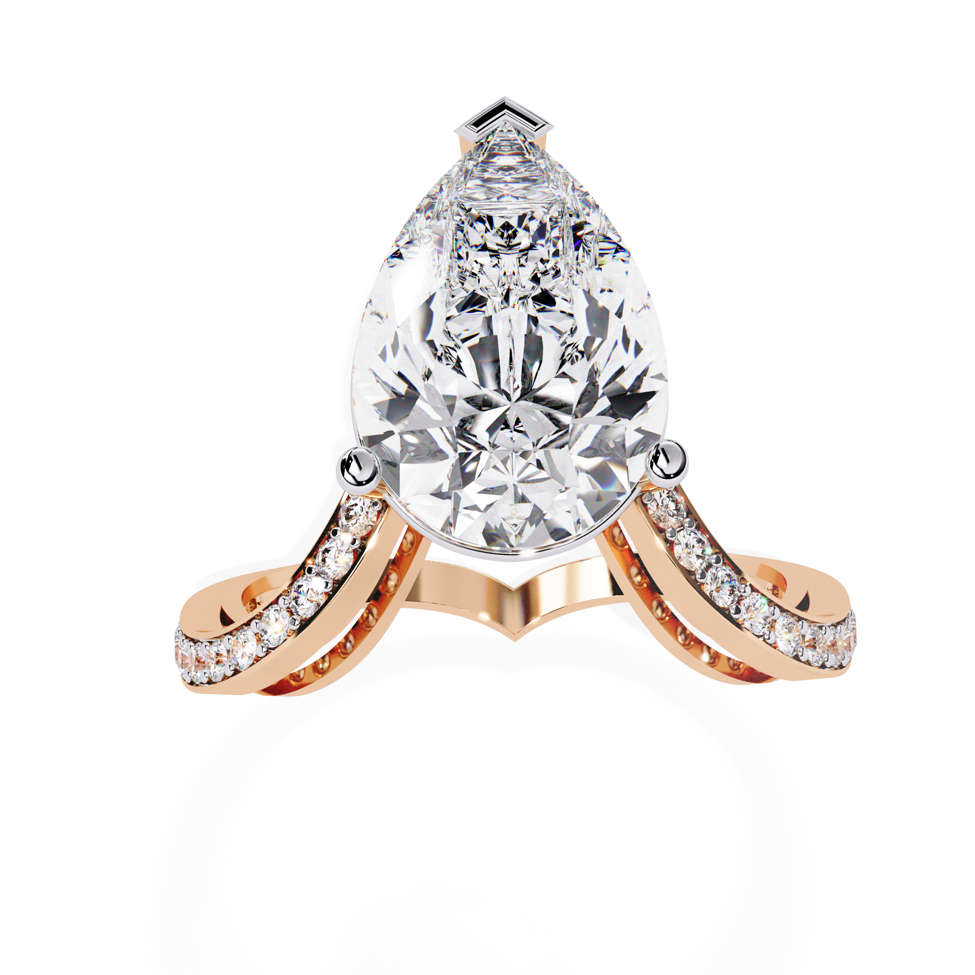 Royal Drop Solitaire Diamond Ring