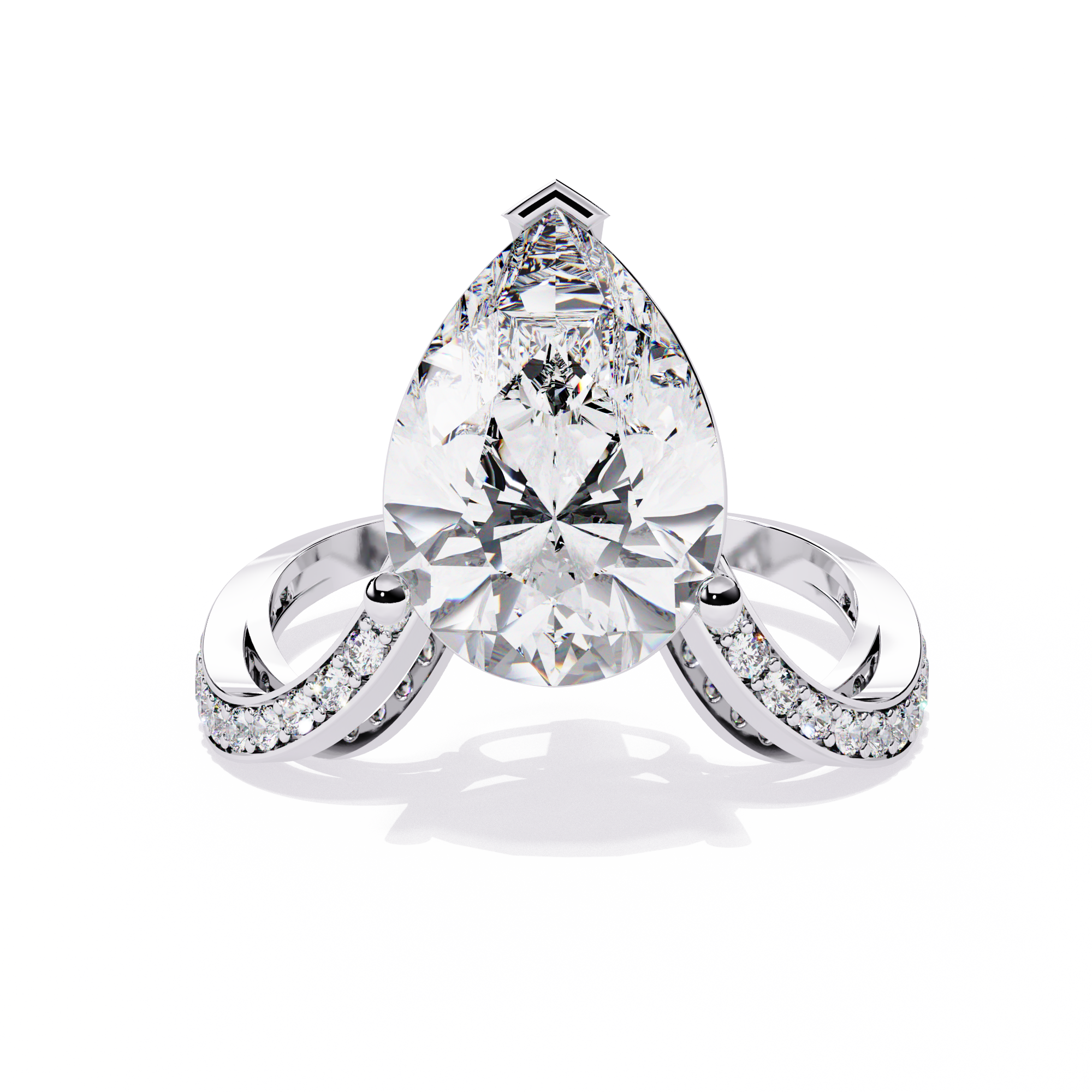 Royal Drop Solitaire Diamond Ring