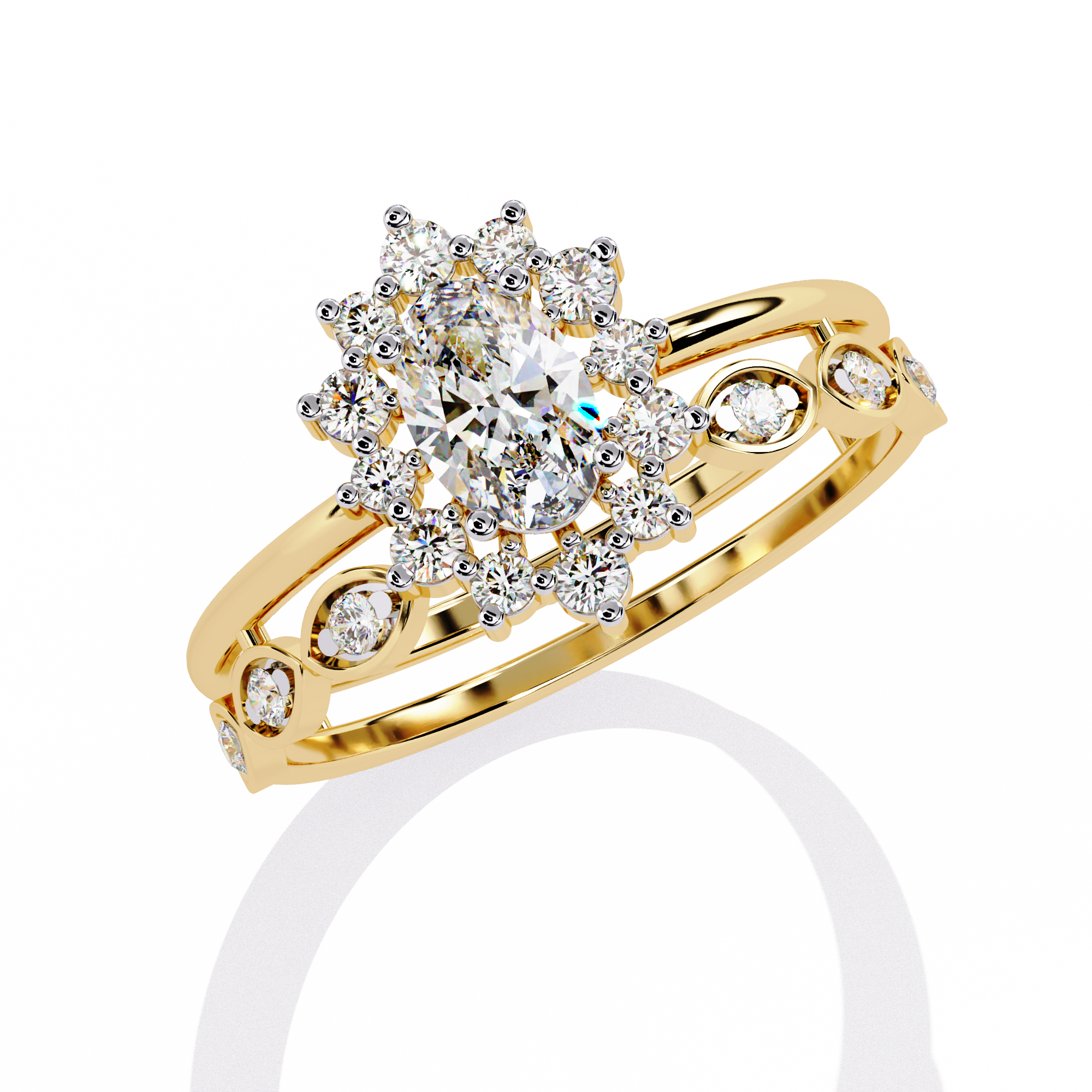 Golden Mirage Diamond Ring