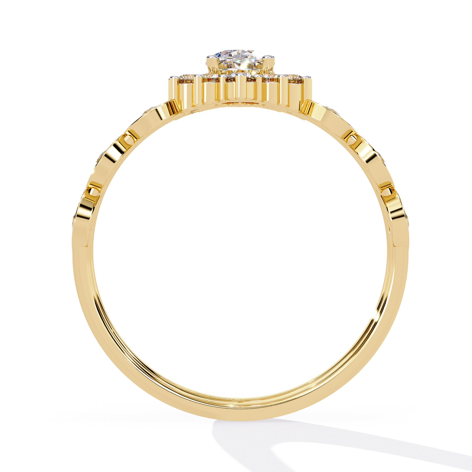 Golden Mirage Diamond Ring