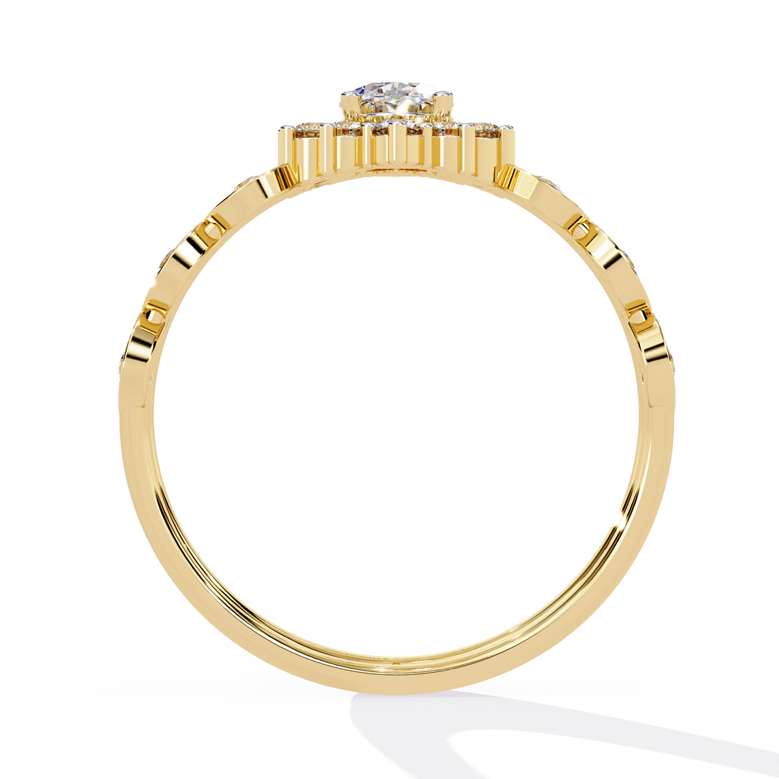 Golden Mirage Diamond Ring