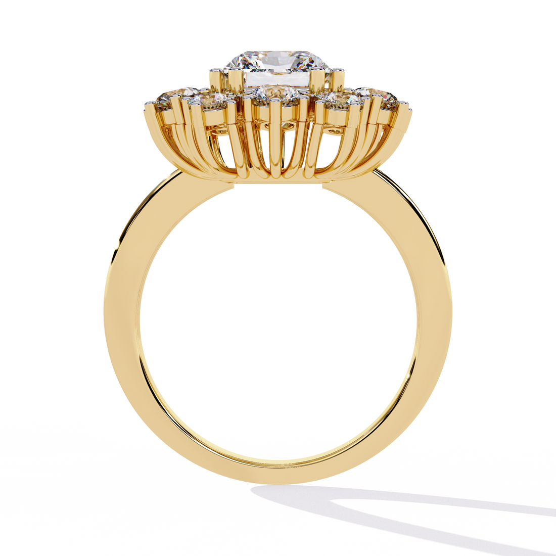 Radiant Intertwine Diamond Ring
