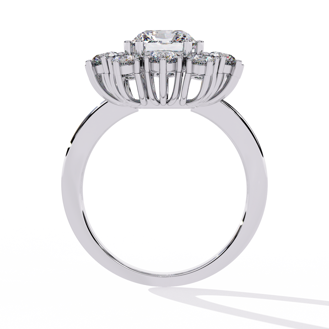 Radiant Intertwine Diamond Ring
