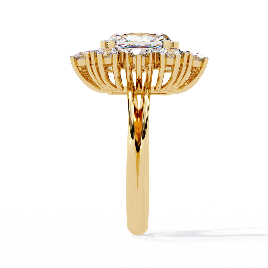 Radiant Intertwine Diamond Ring