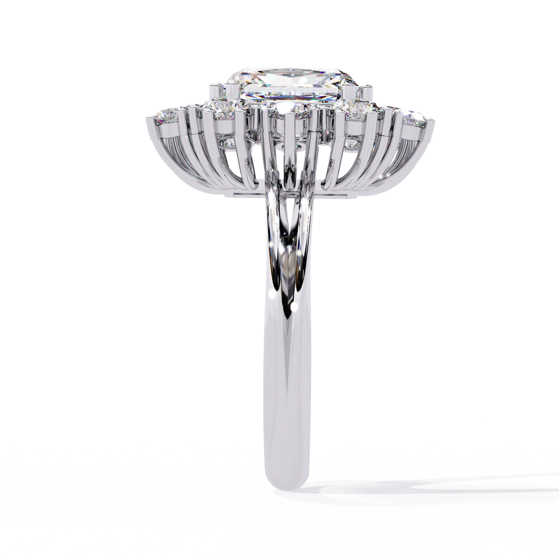 Radiant Intertwine Diamond Ring
