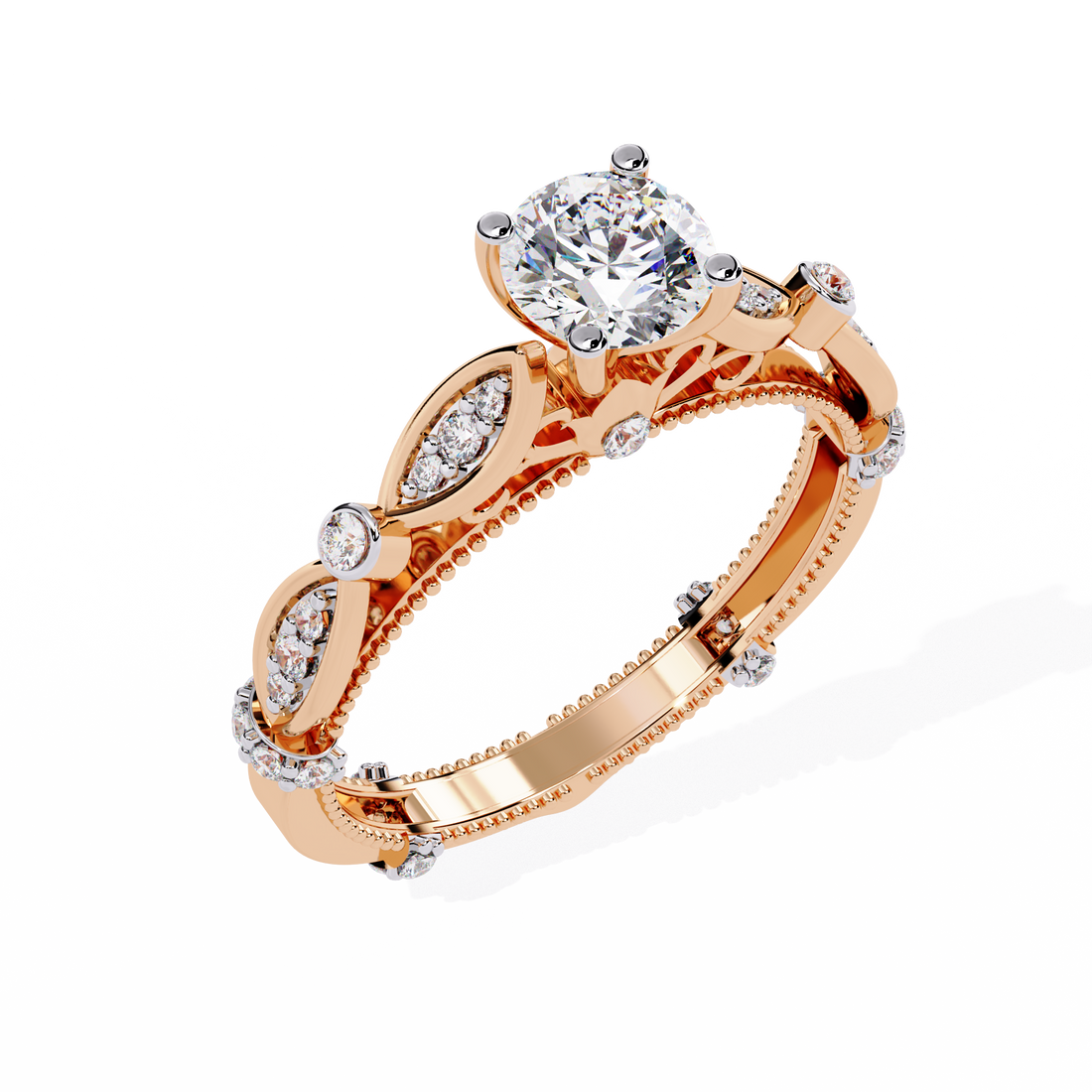 Graceful Knot Diamond Ring