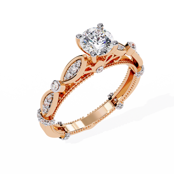 Graceful Knot Diamond Ring