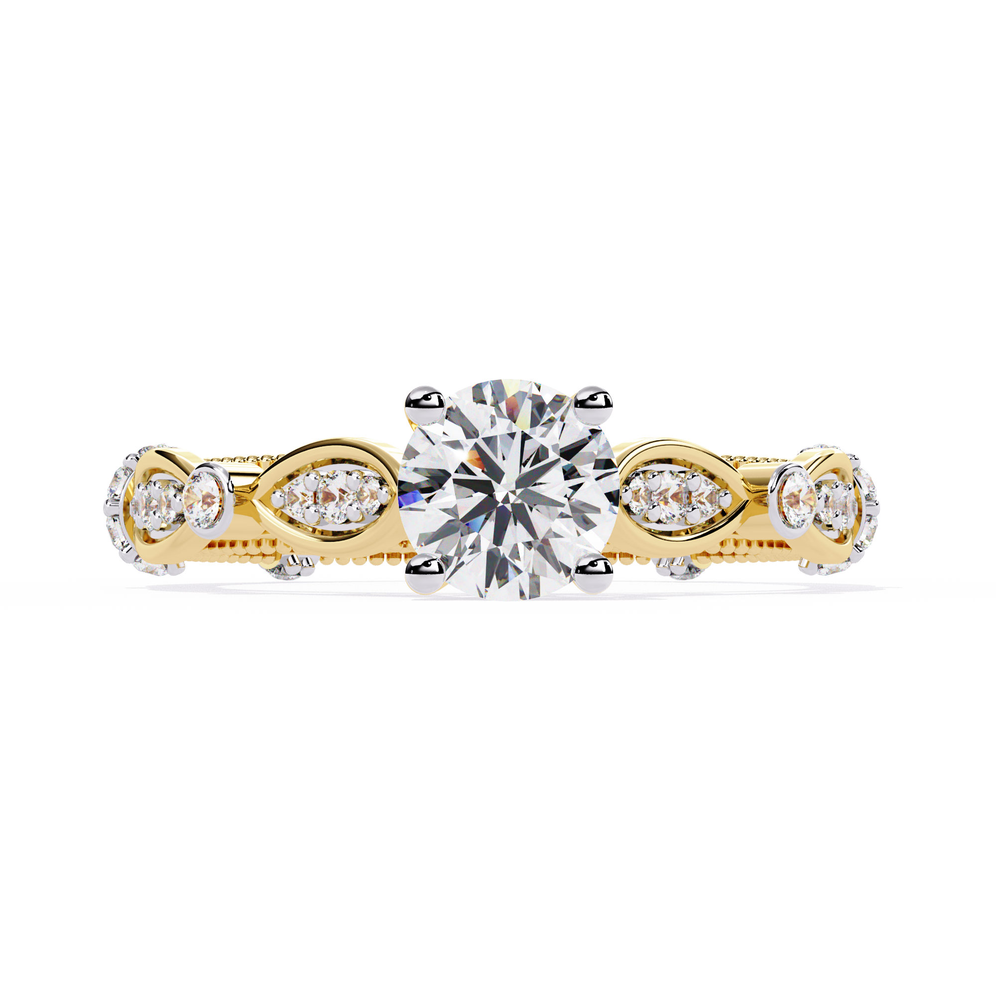 Graceful Knot Diamond Ring