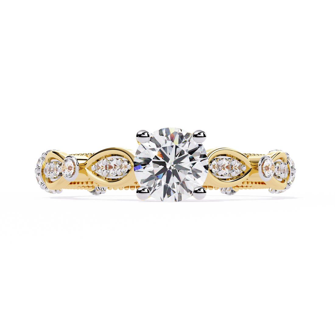 Graceful Knot Diamond Ring
