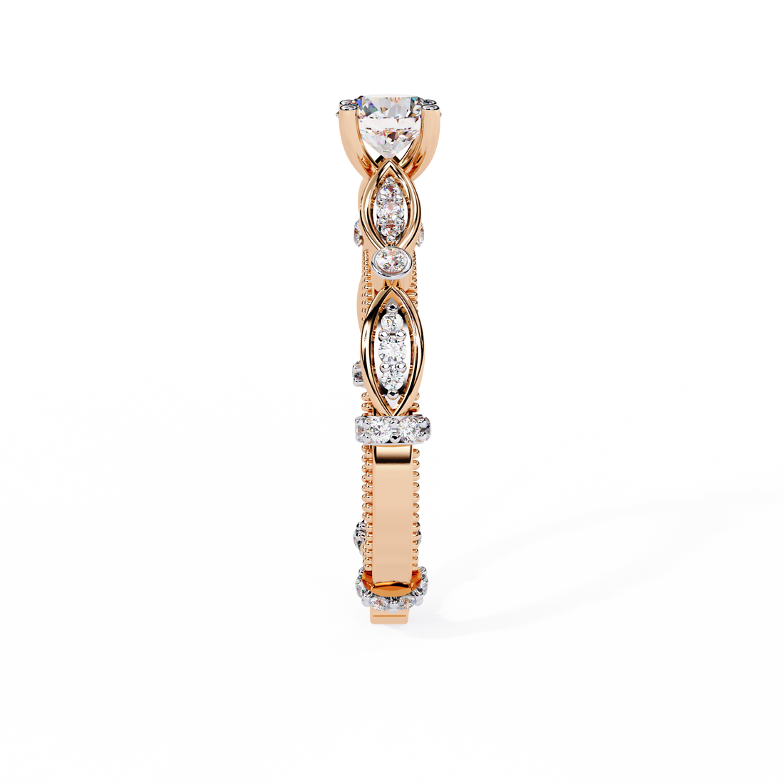 Graceful Knot Diamond Ring