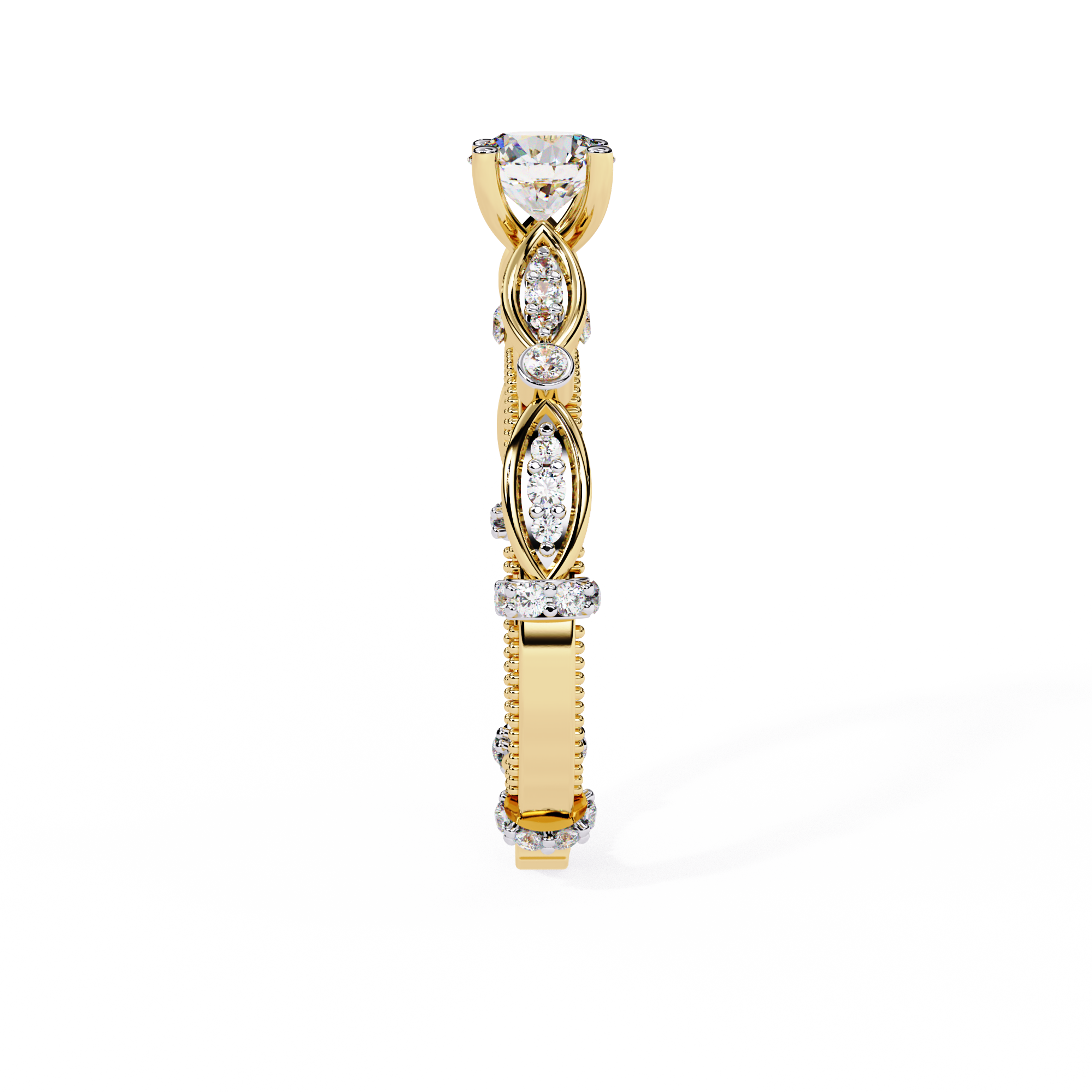 Graceful Knot Diamond Ring