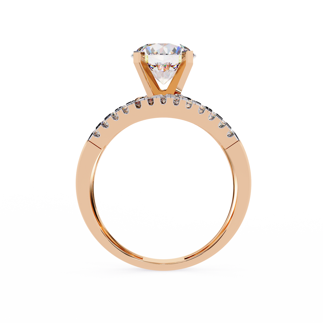 Glittering Circle Diamond Encrusted Ring