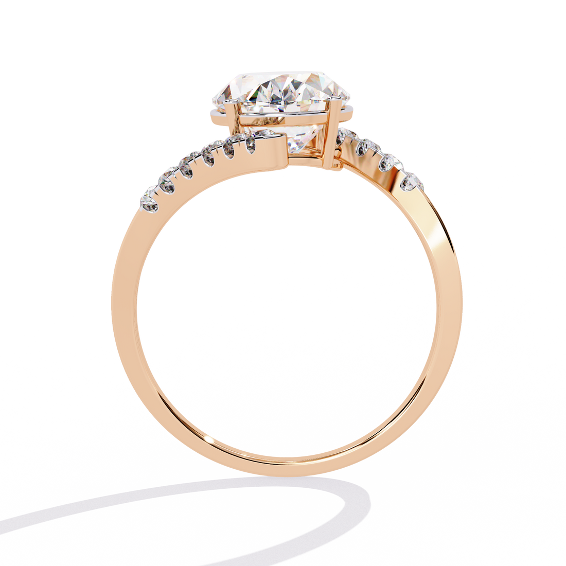 2.25 Carat Embellished Oval Ring