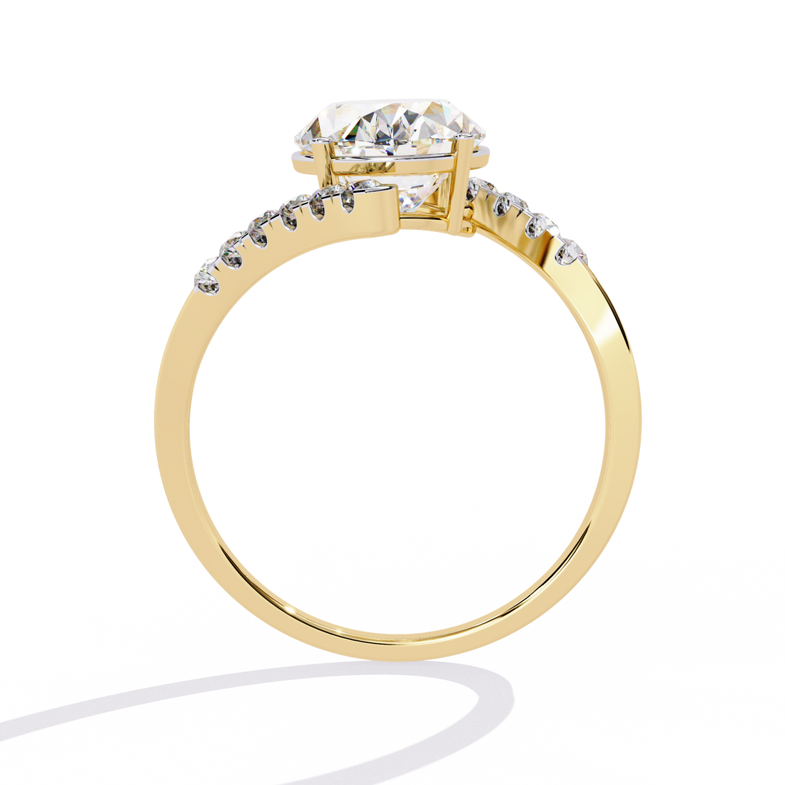 2.25 Carat Embellished Oval Ring
