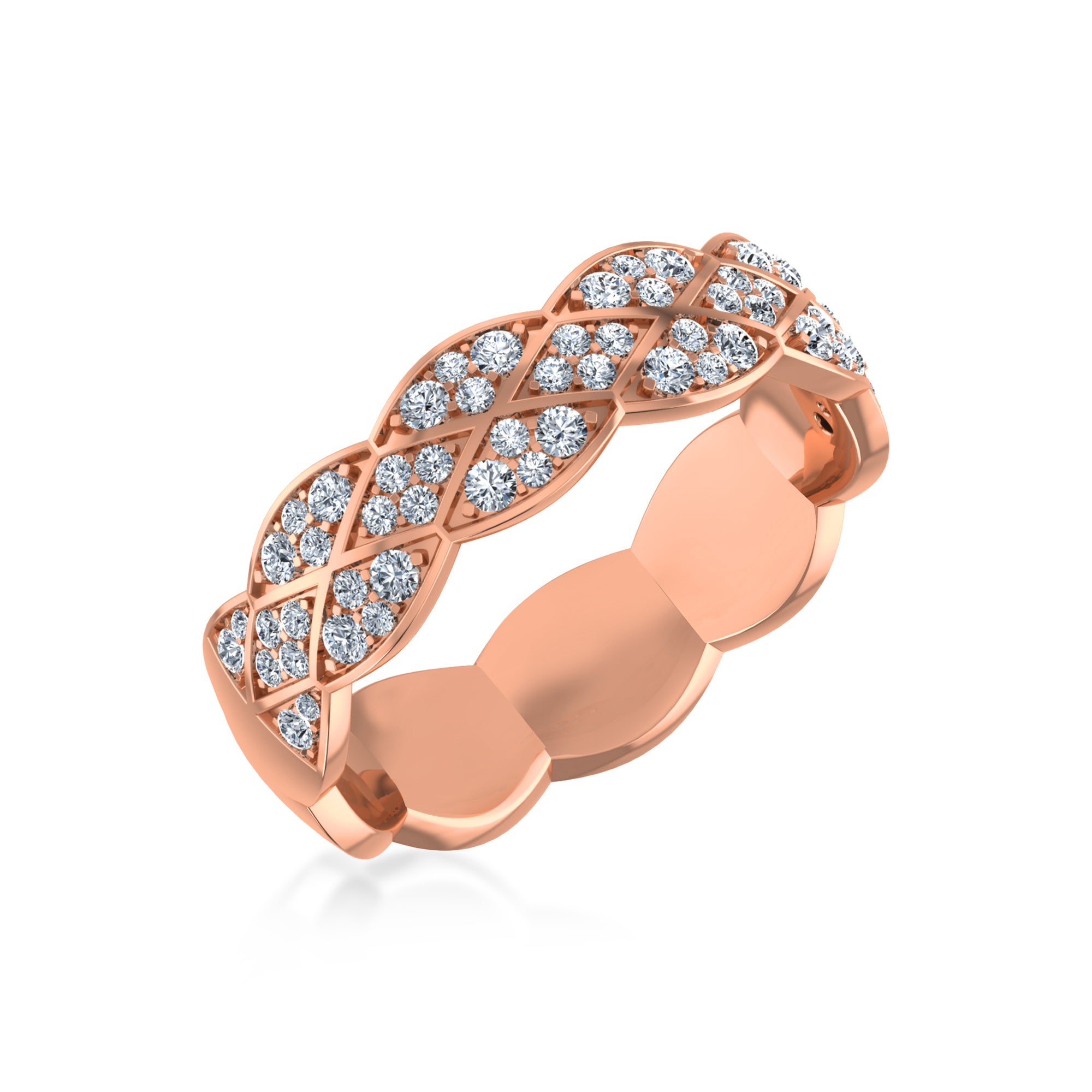 IceLane Lab Grown Diamond Braided Band