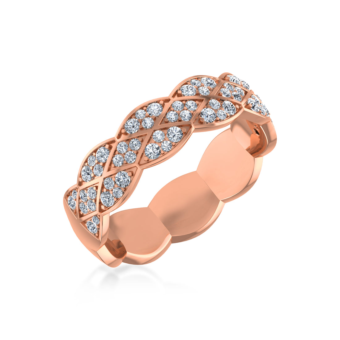 IceLane Lab Grown Diamond Braided Band