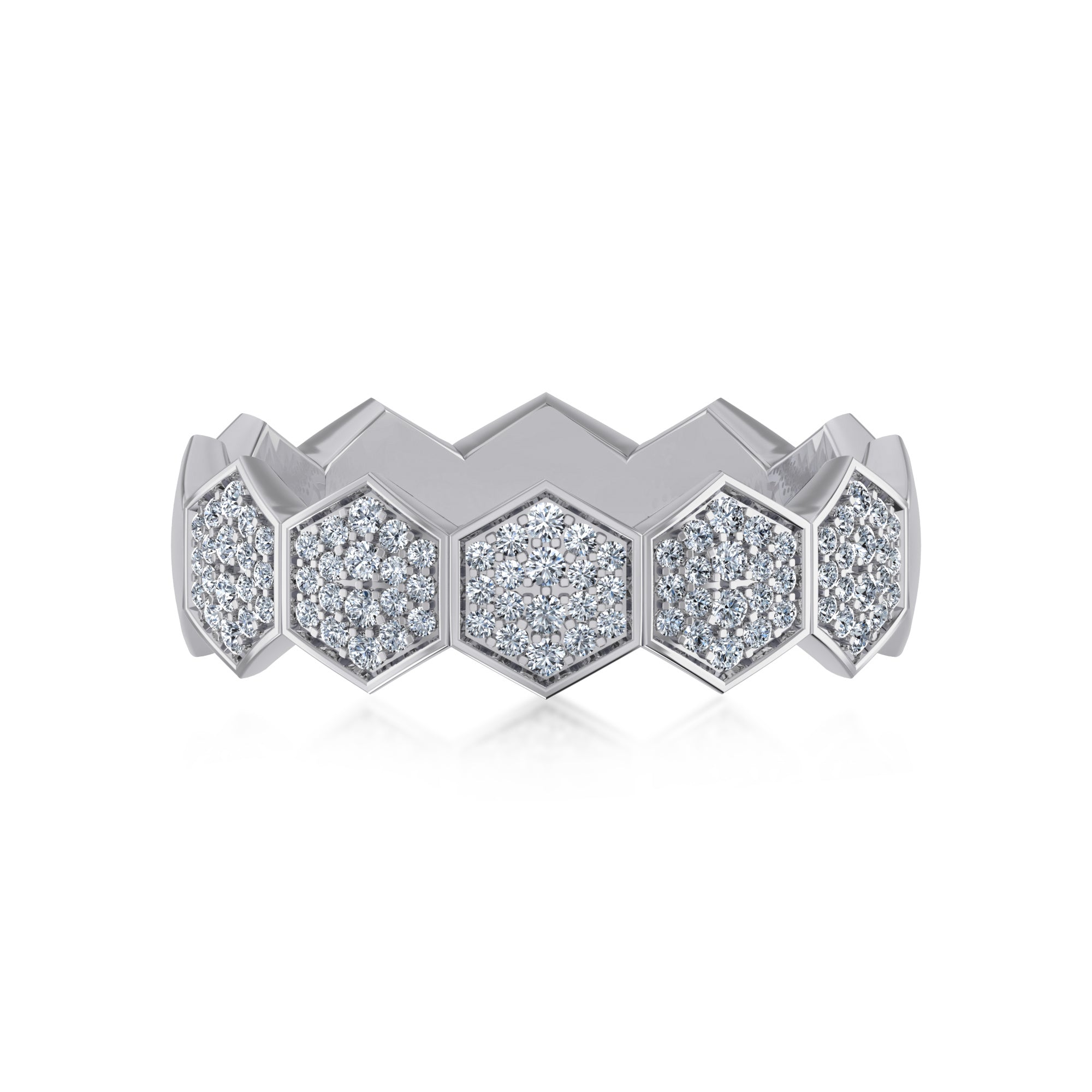 IceLane Lab Grown Diamond Geometric Band