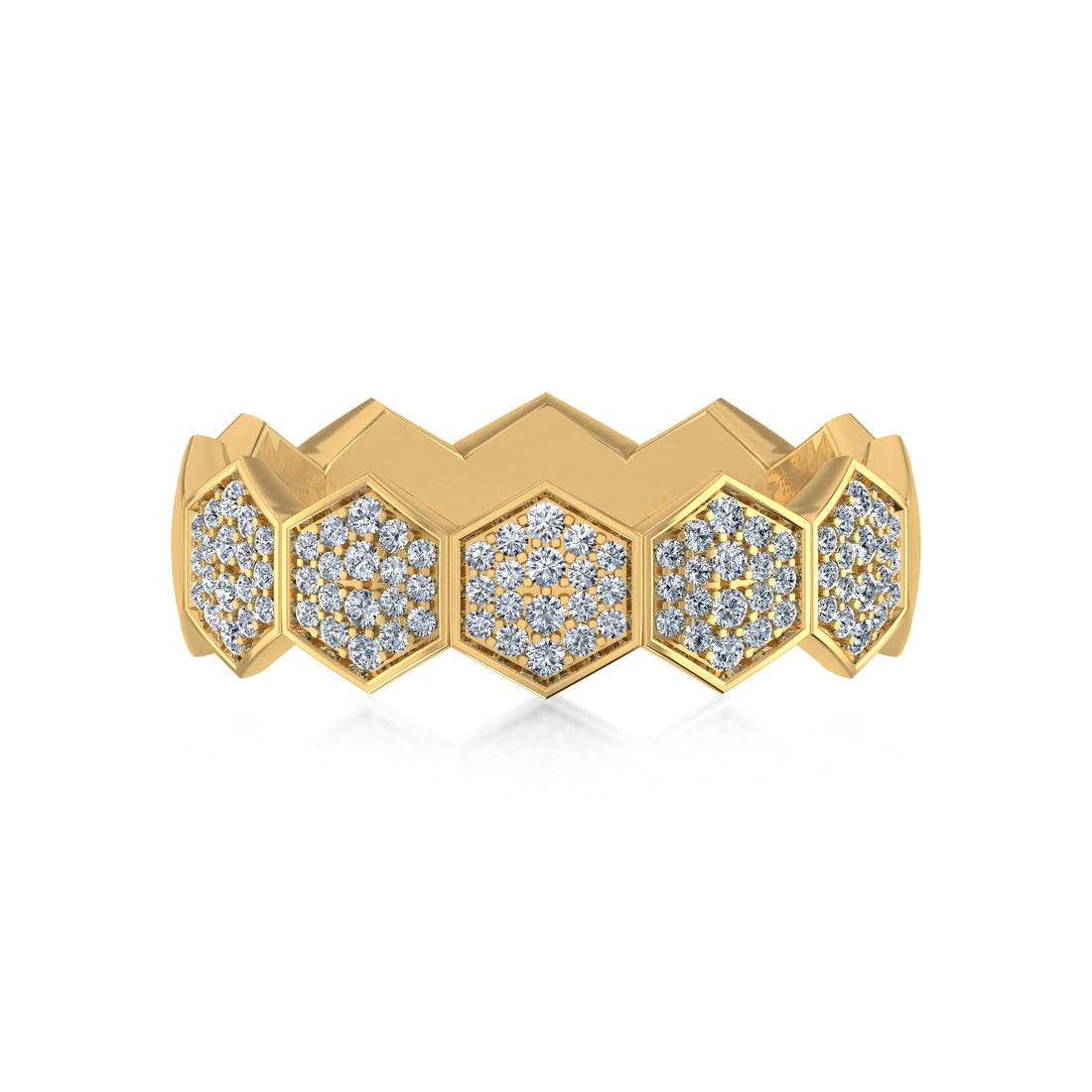 IceLane Lab Grown Diamond Geometric Band