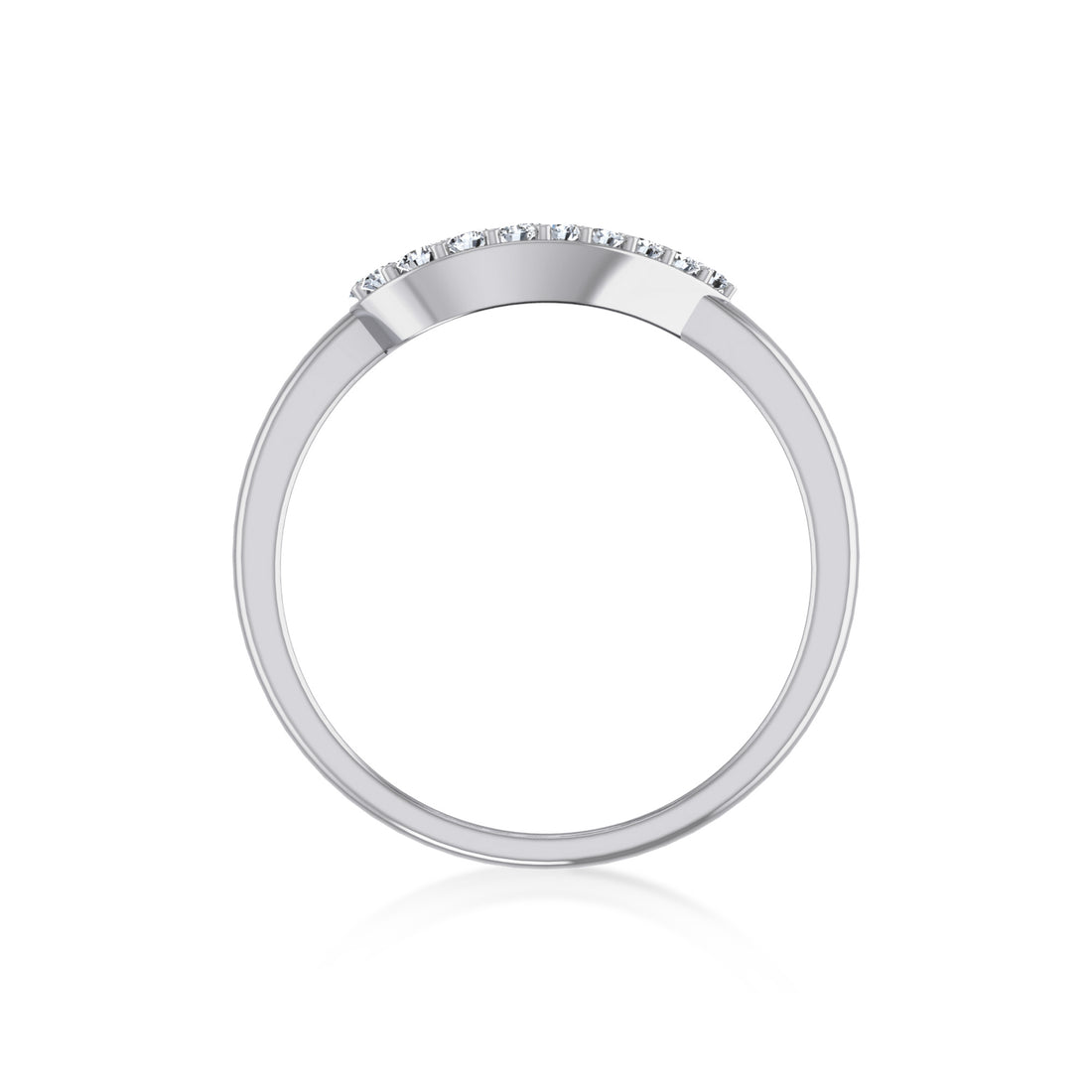 Minimalist Lab Grown Halo Ring - Heart Frame Setting