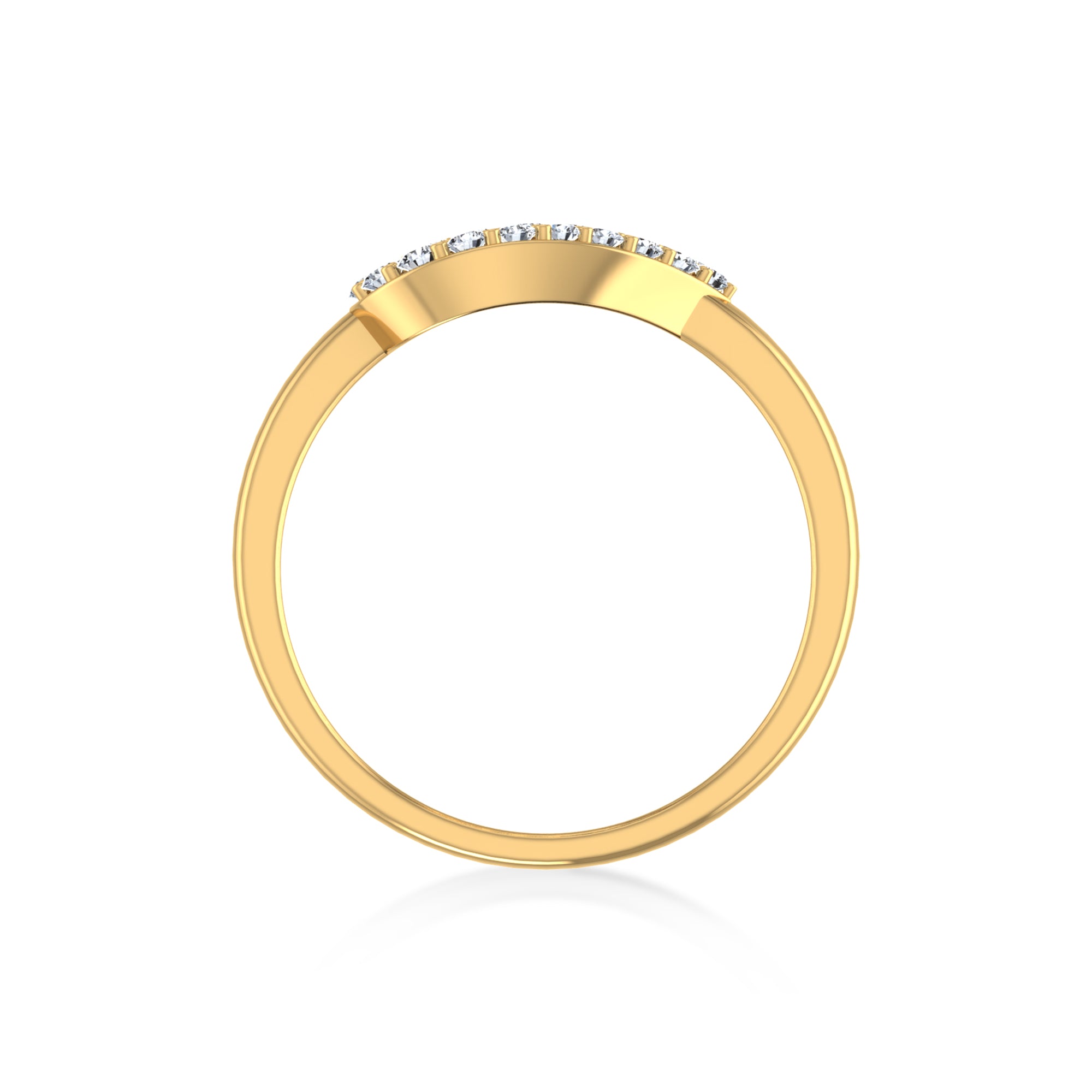 Minimalist Lab Grown Halo Ring - Heart Frame Setting