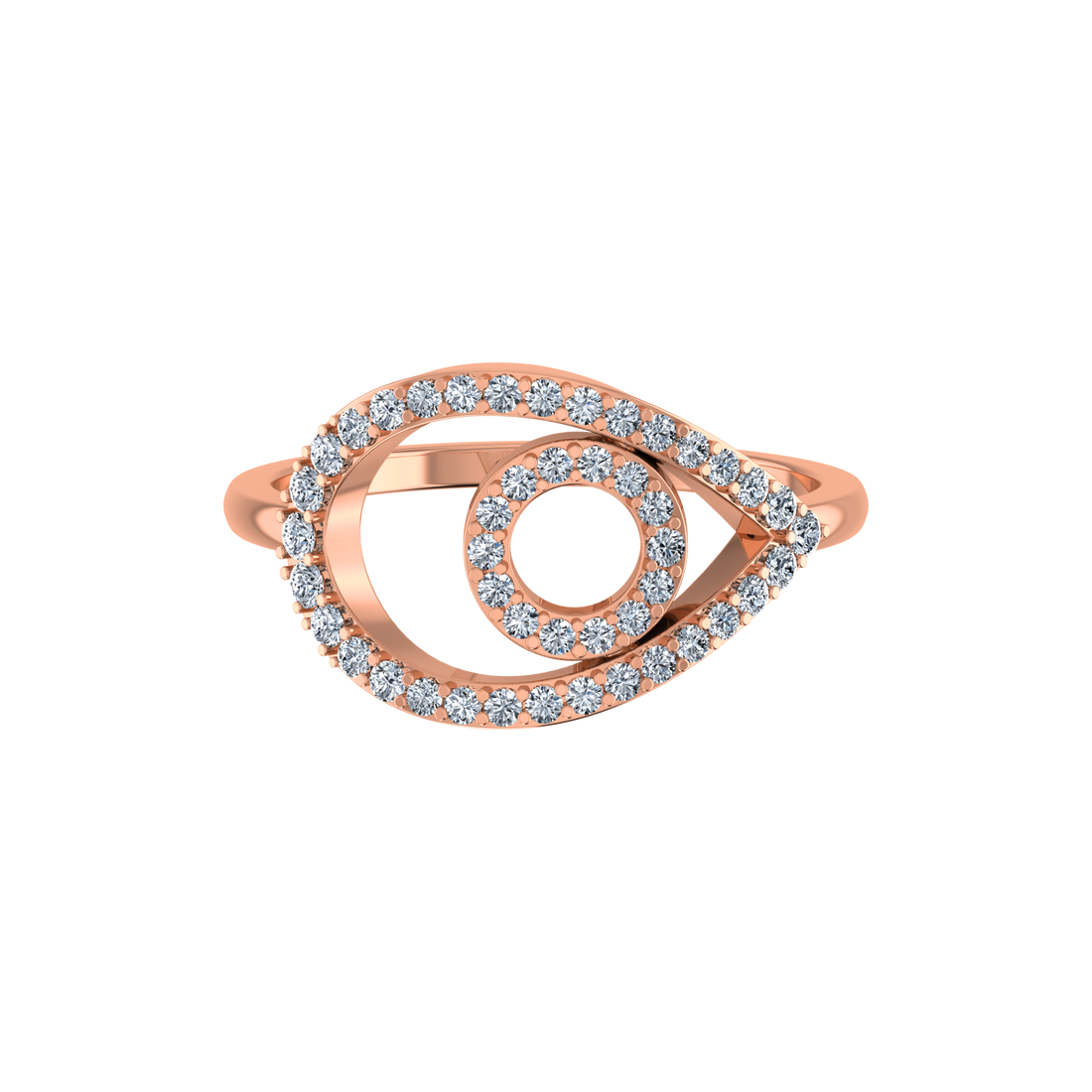 Lab Grown Diamond Evil Eye Ring