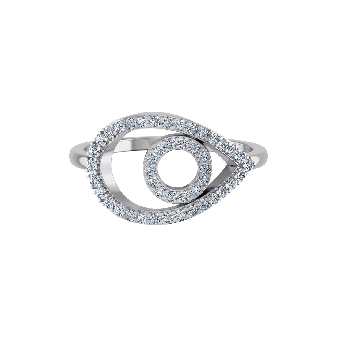 Lab Grown Diamond Evil Eye Ring