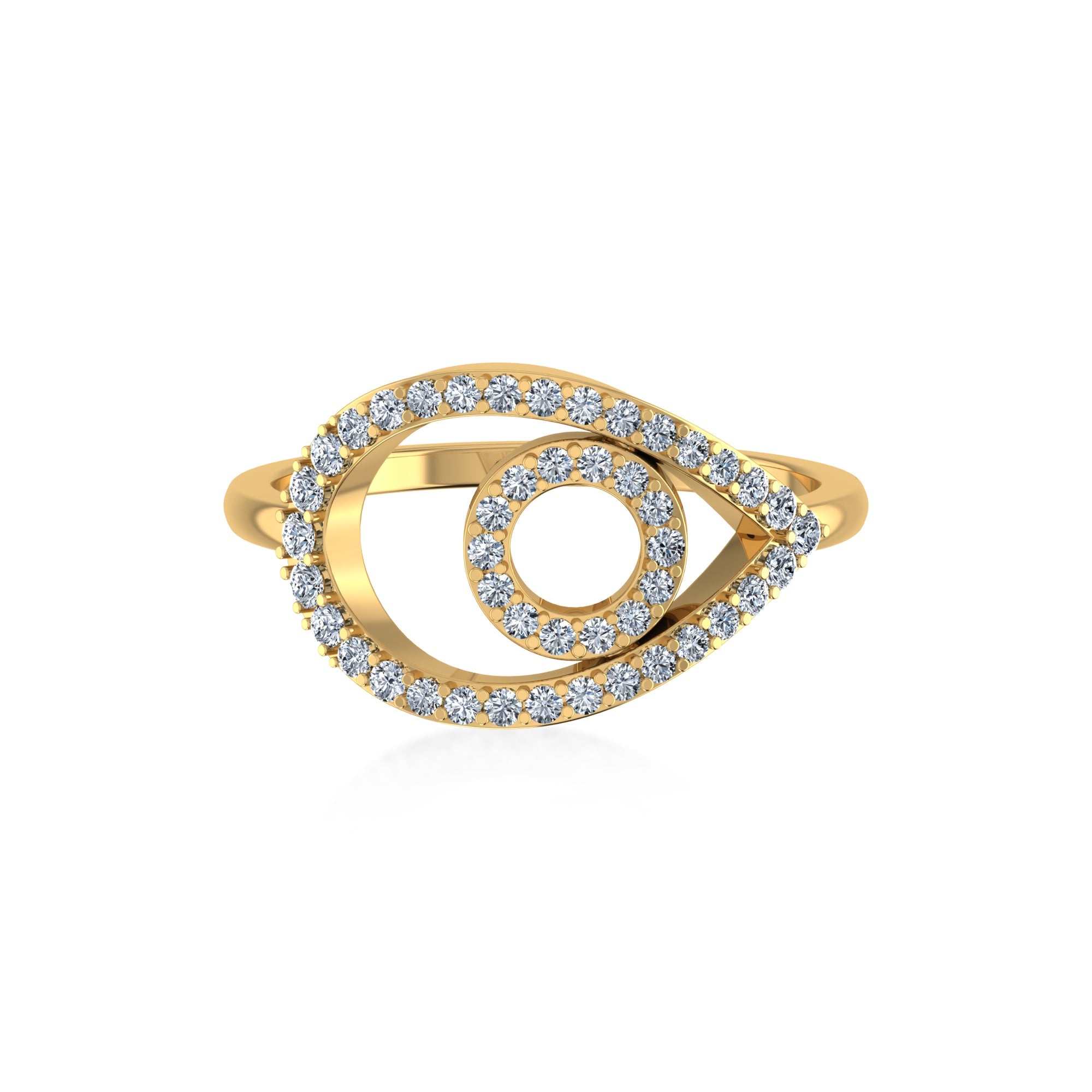 Lab Grown Diamond Evil Eye Ring