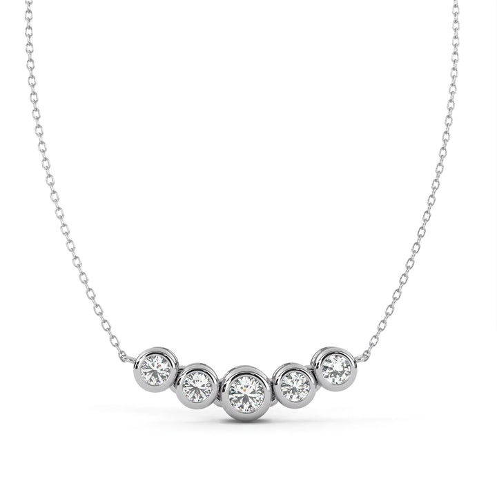 Radiance Solitaire Diamond Pendant in 925 Silver