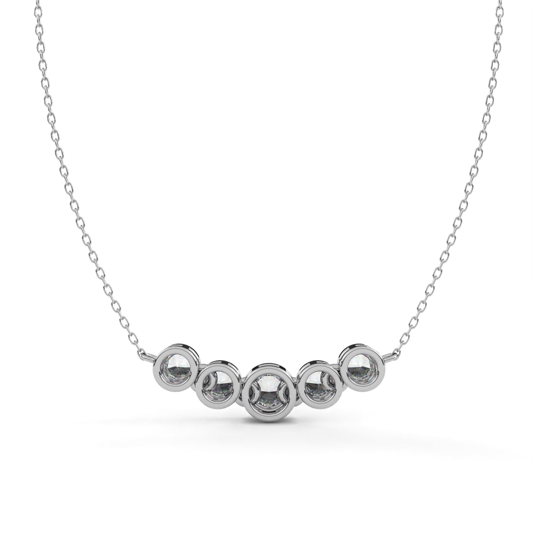 Radiance Solitaire Diamond Pendant in 925 Silver