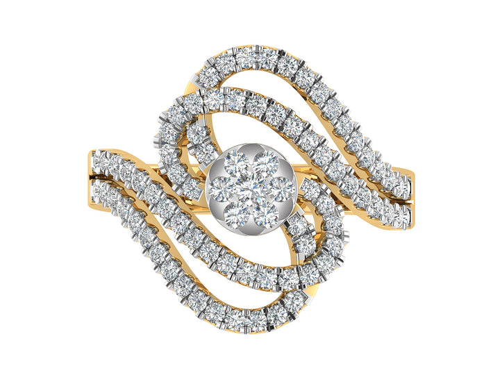 Radiant Aura Lab Created Diamond Ring