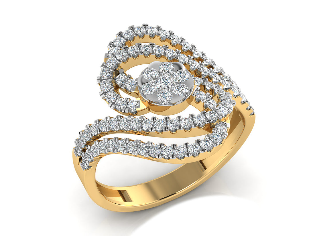 Radiant Aura Lab Created Diamond Ring 2