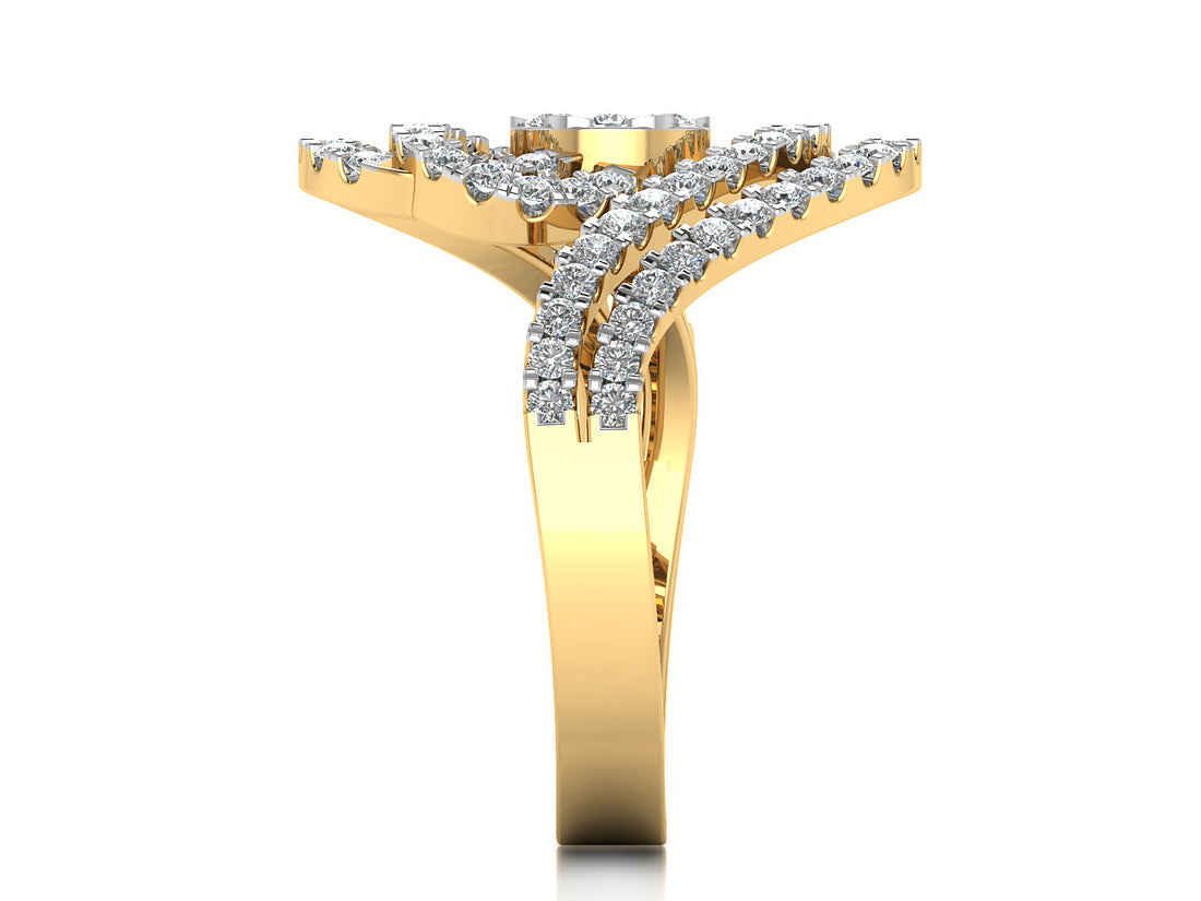 Radiant Aura Lab Created Diamond Ring 3