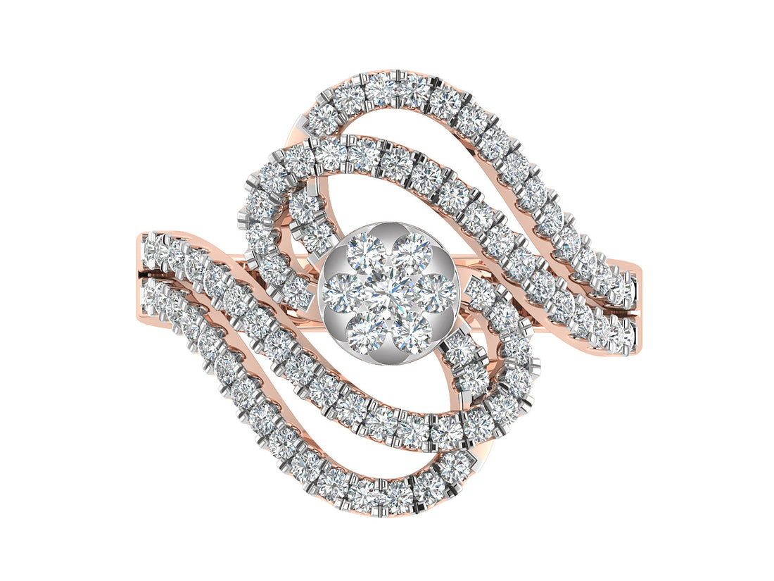 Radiant Aura Lab Created Diamond Ring 4