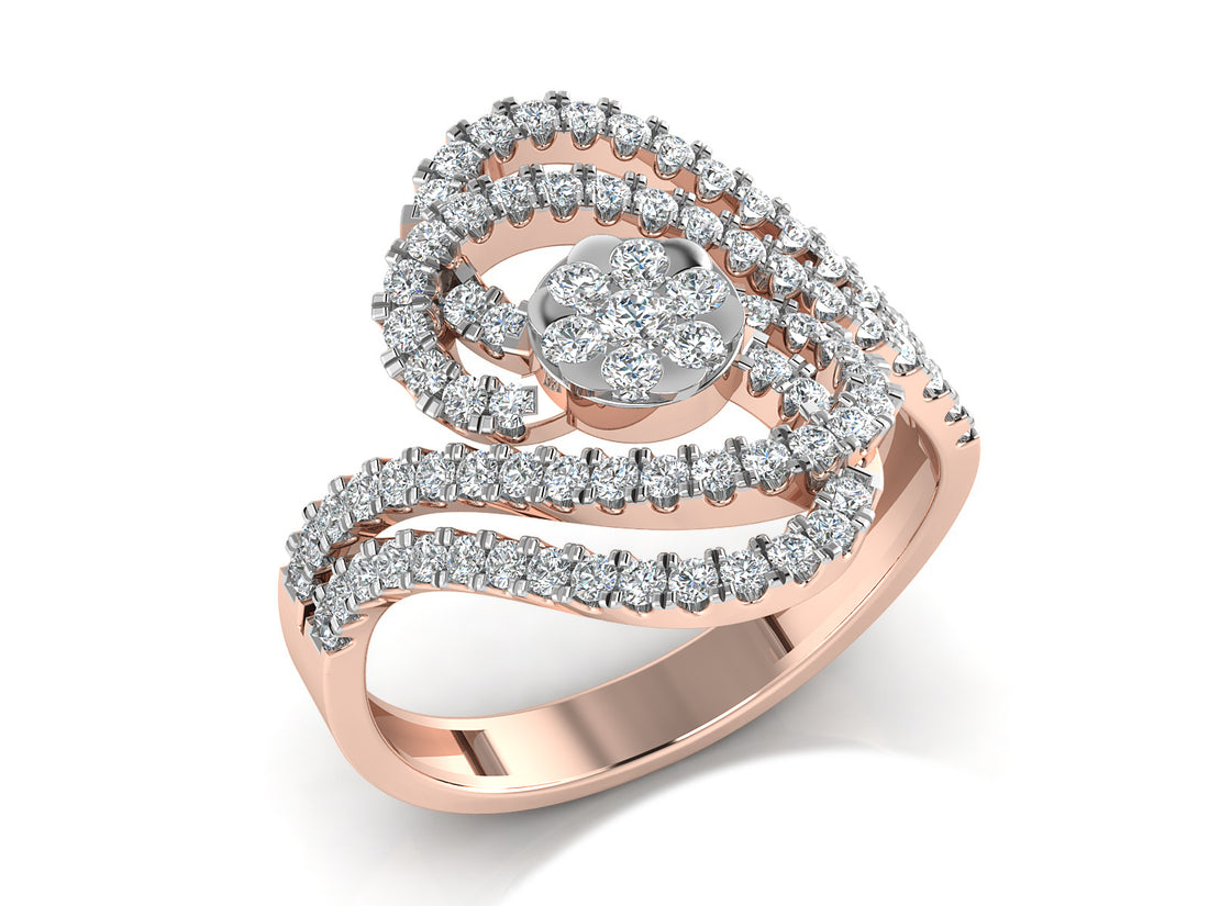 Radiant Aura Lab Created Diamond Ring 5