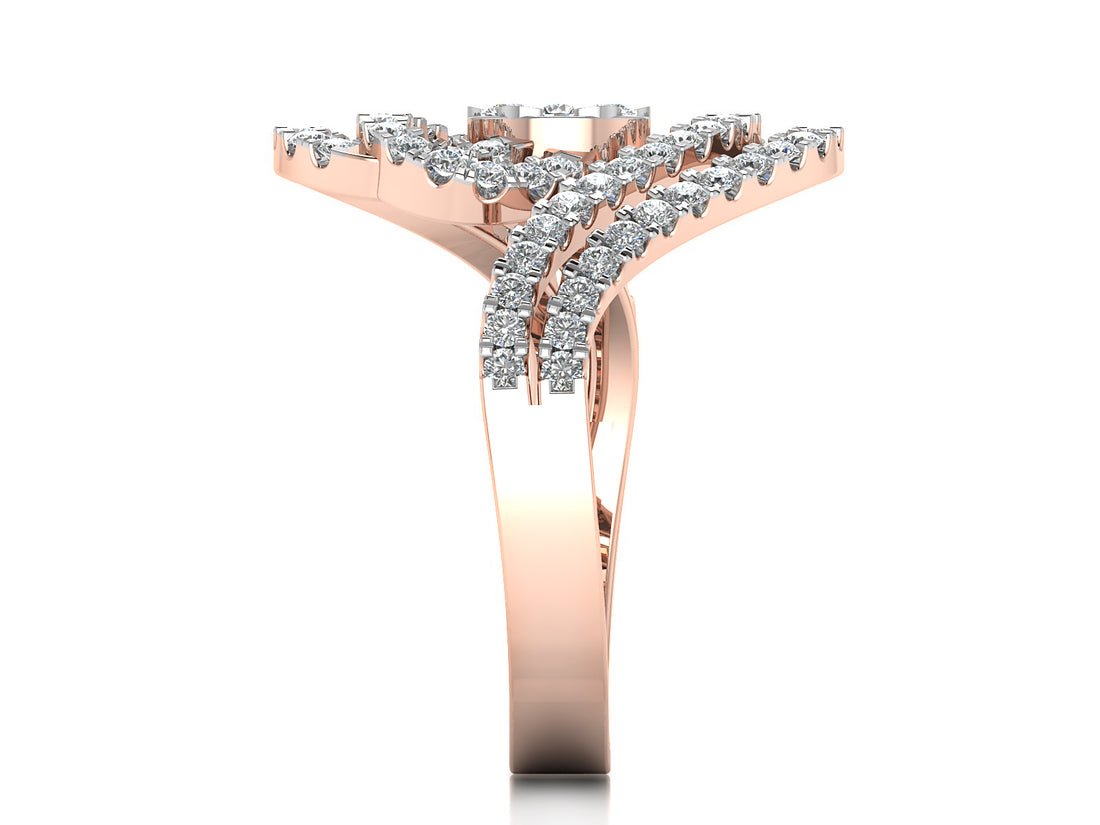 Radiant Aura Lab Created Diamond Ring 7