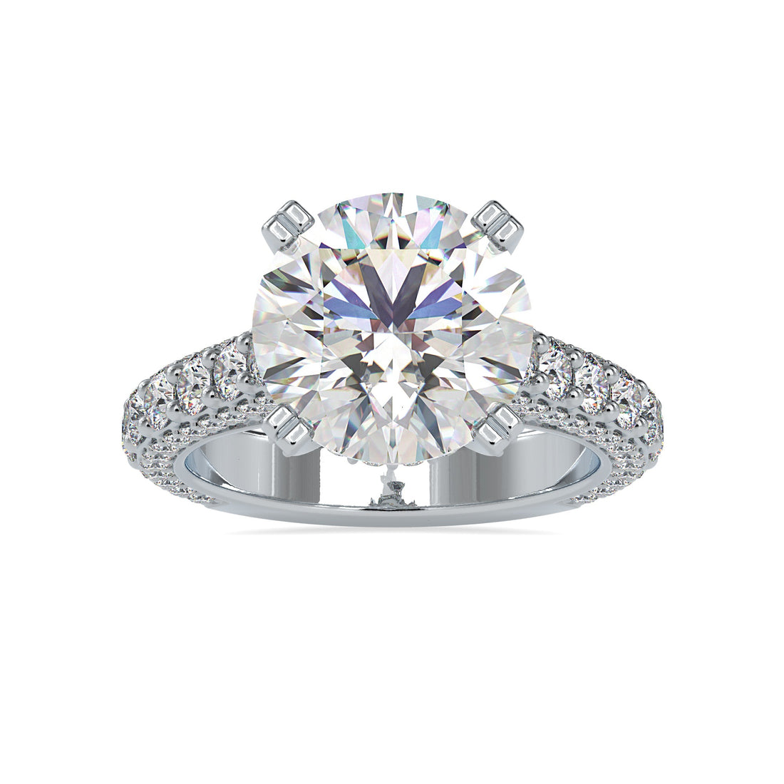 Radiant Blossoming Round Diamond Ring 4