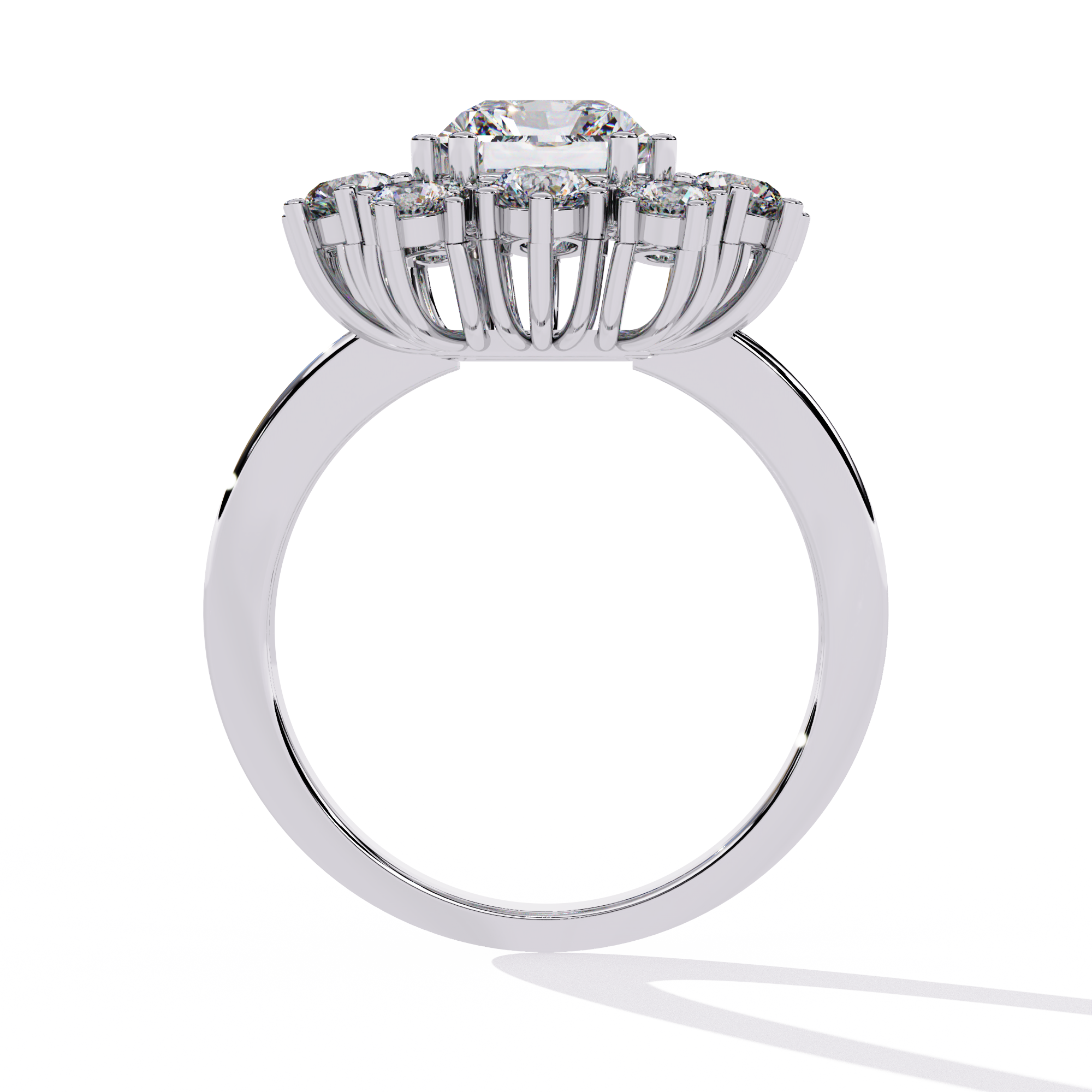 Radiant Intertwine Diamond Ring 11