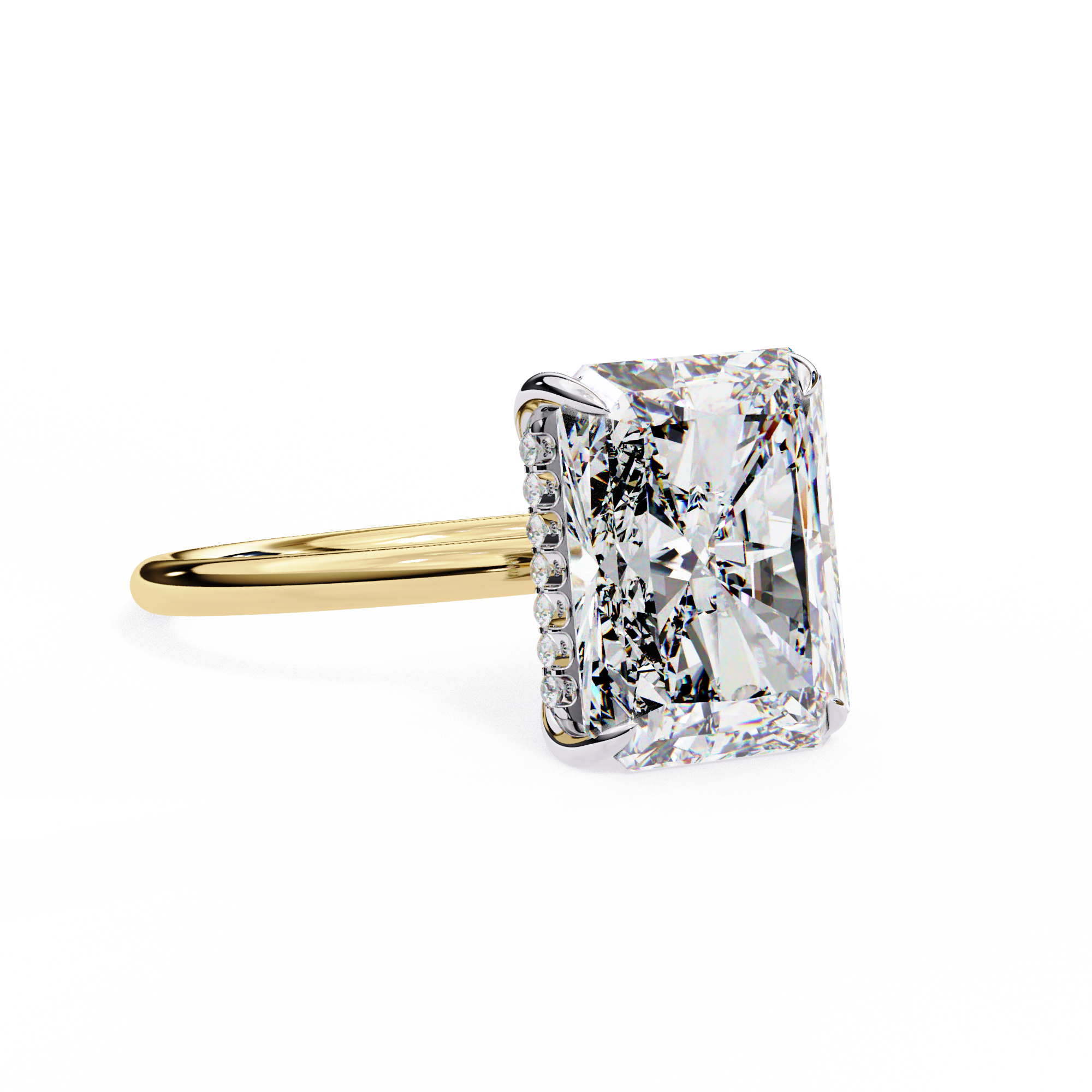 Radiant Lab Grown Diamond Ring