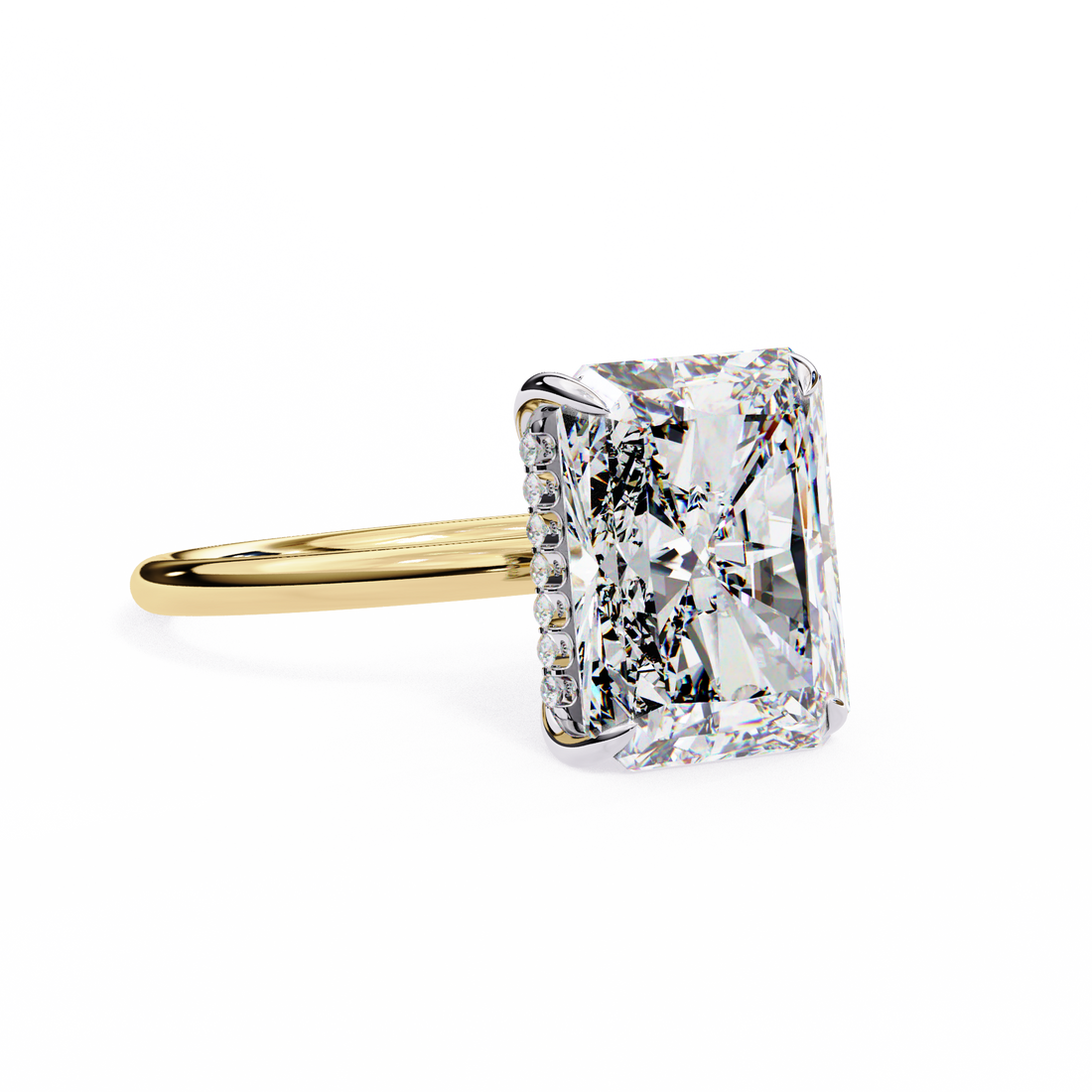 Radiant Lab Grown Diamond Ring