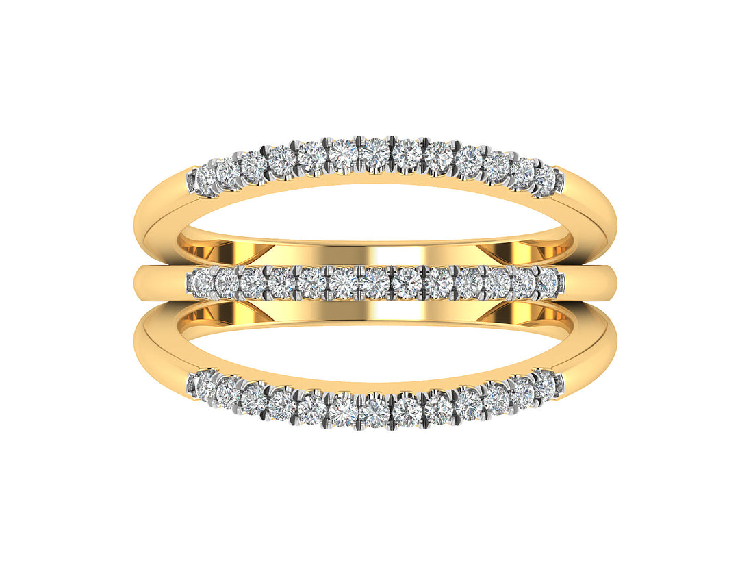 Radiant Rows Diamond Ring