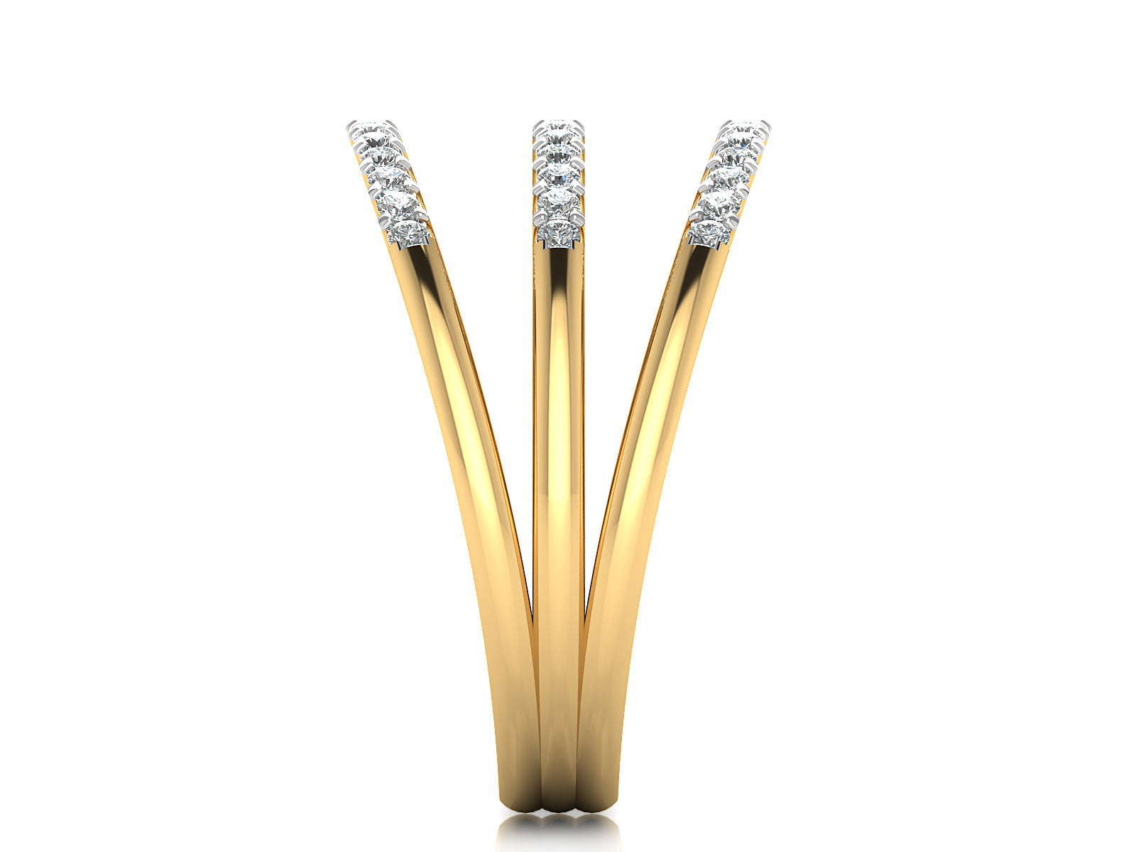 Radiant Rows Diamond Ring 3