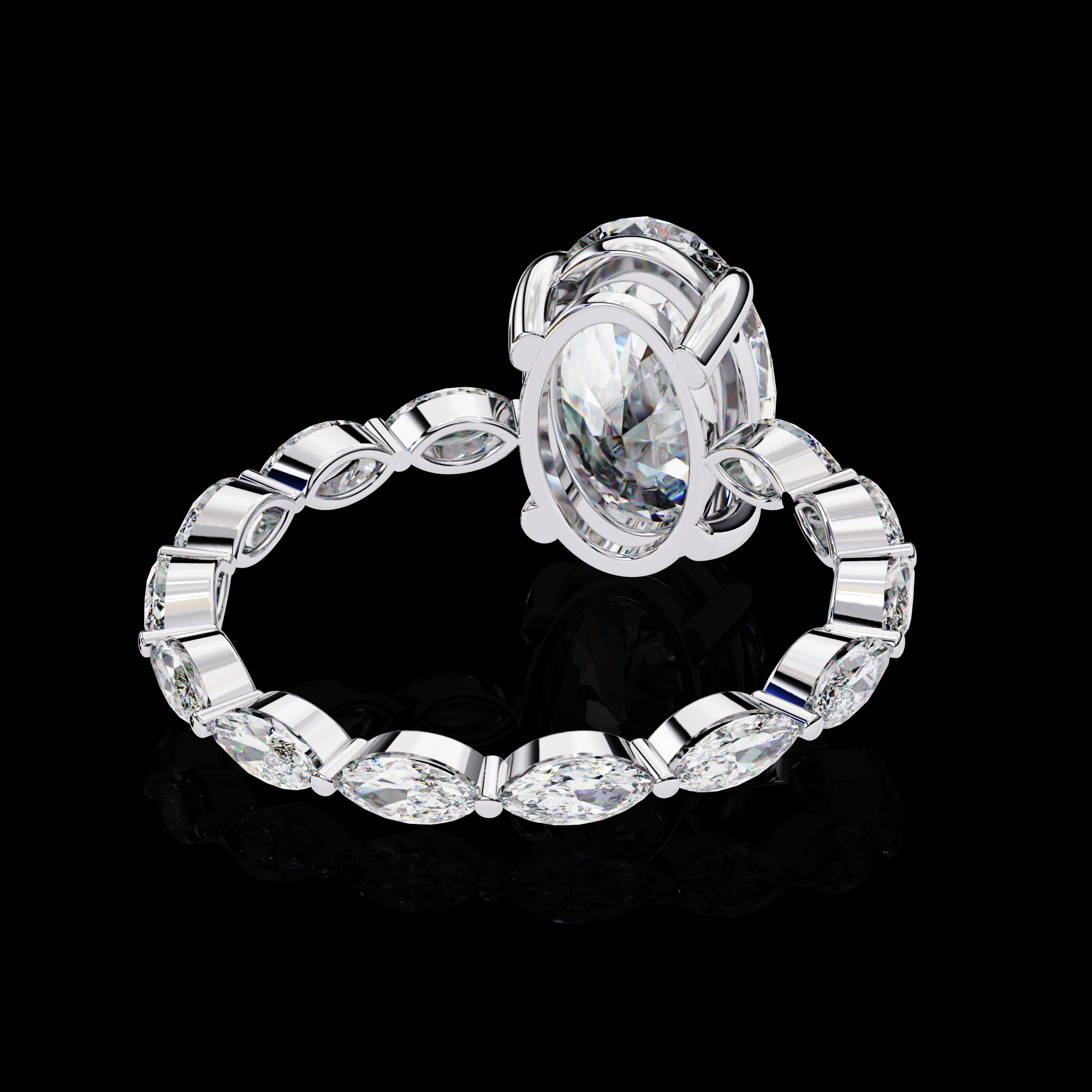 Oval Lab Grown Diamond Ring