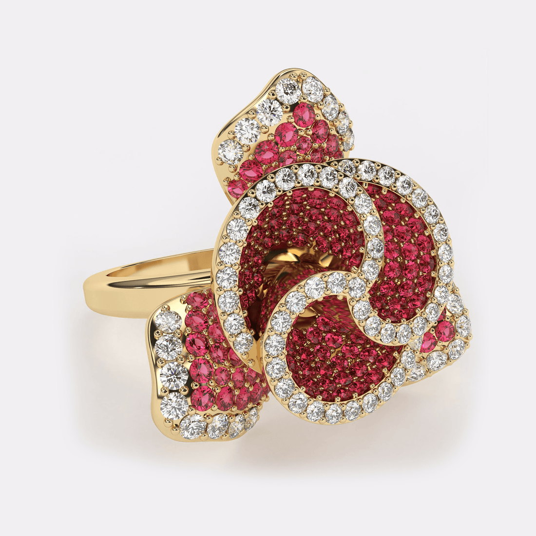 Red Rose Diamond Ring