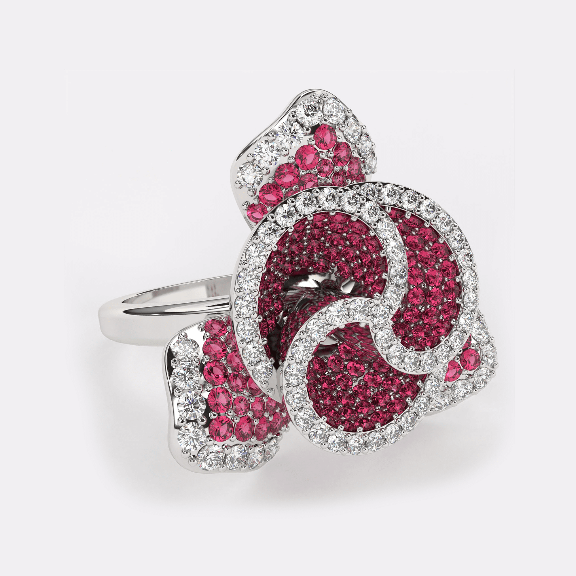 Red Rose Diamond Ring