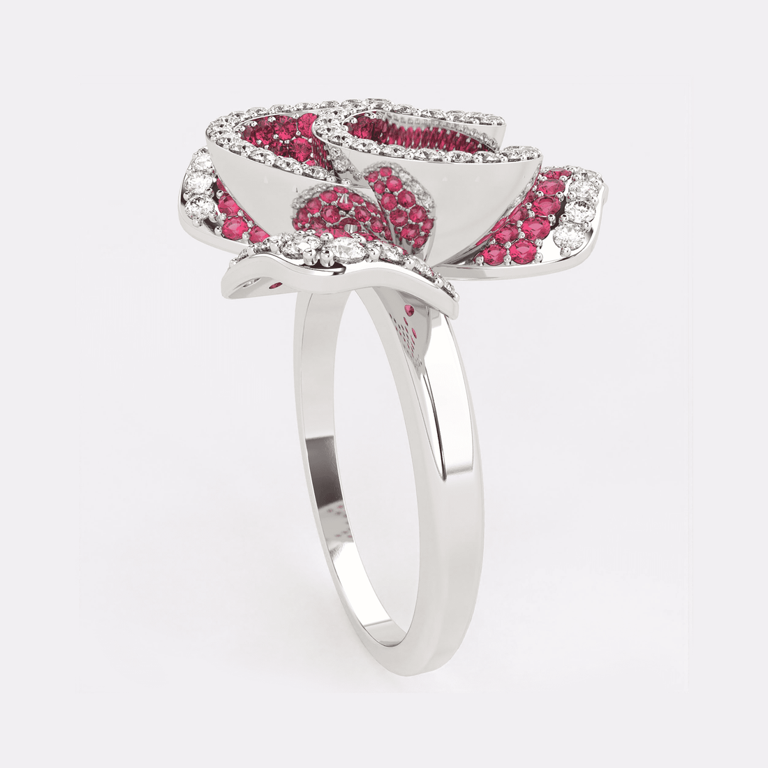 Red Rose Diamond Ring