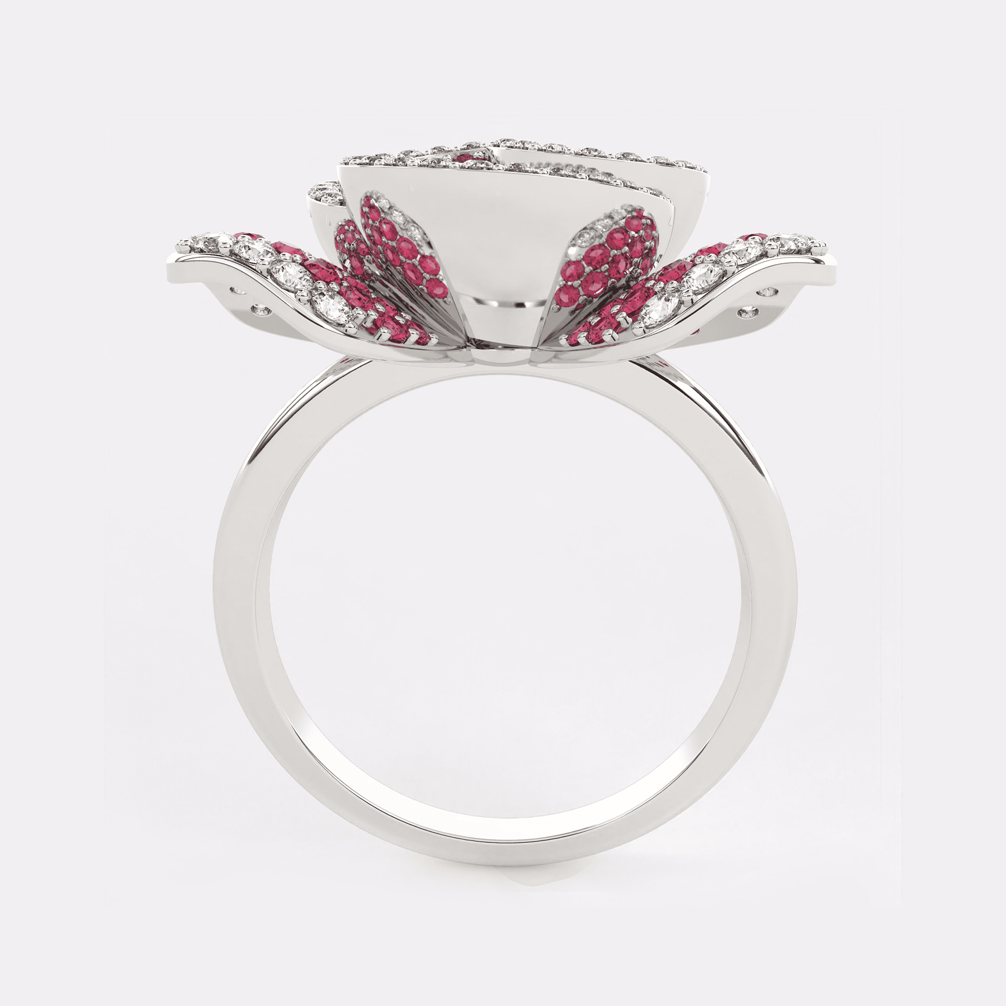 Red Rose Diamond Ring