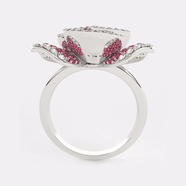 Red Rose Diamond Ring