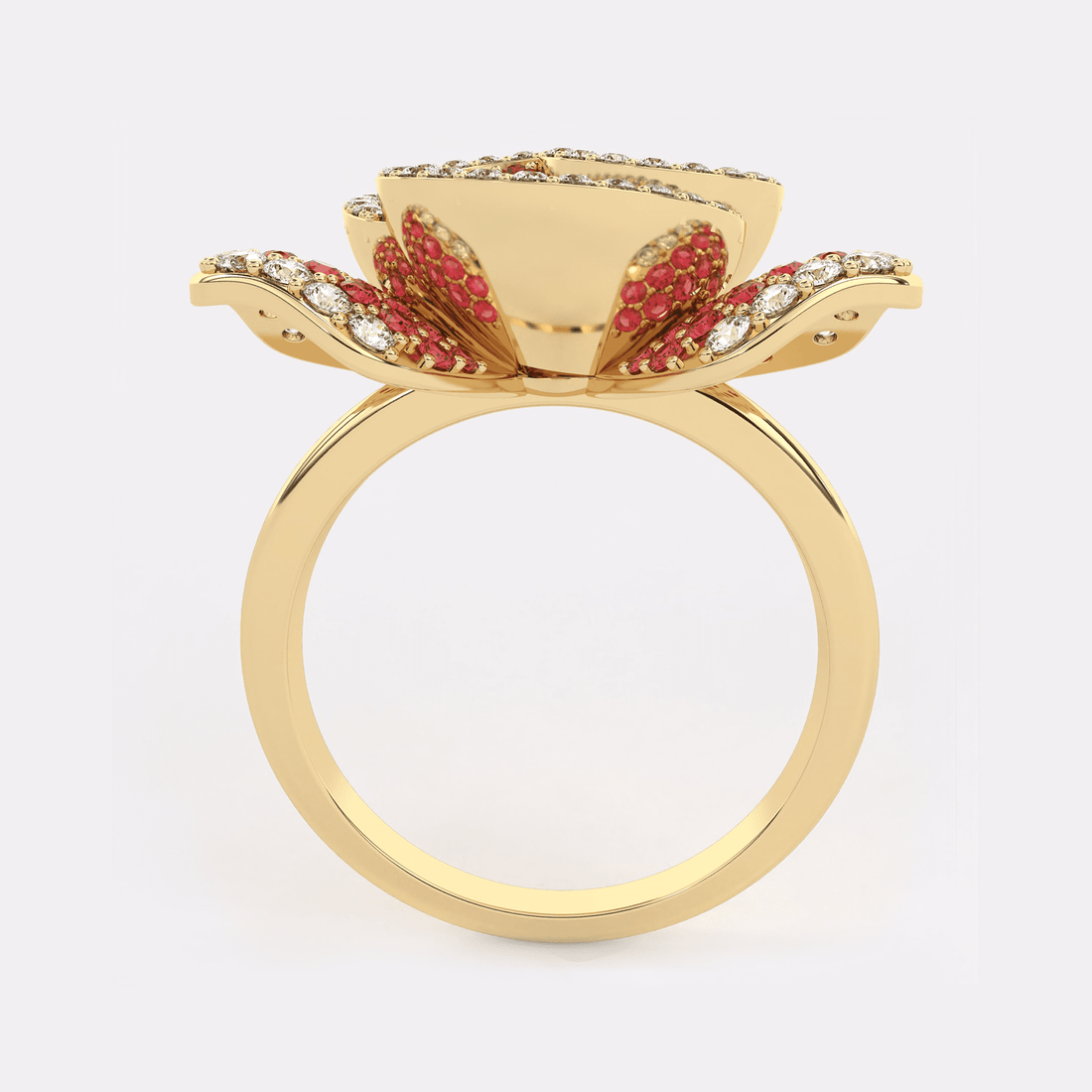 Red Rose Diamond Ring