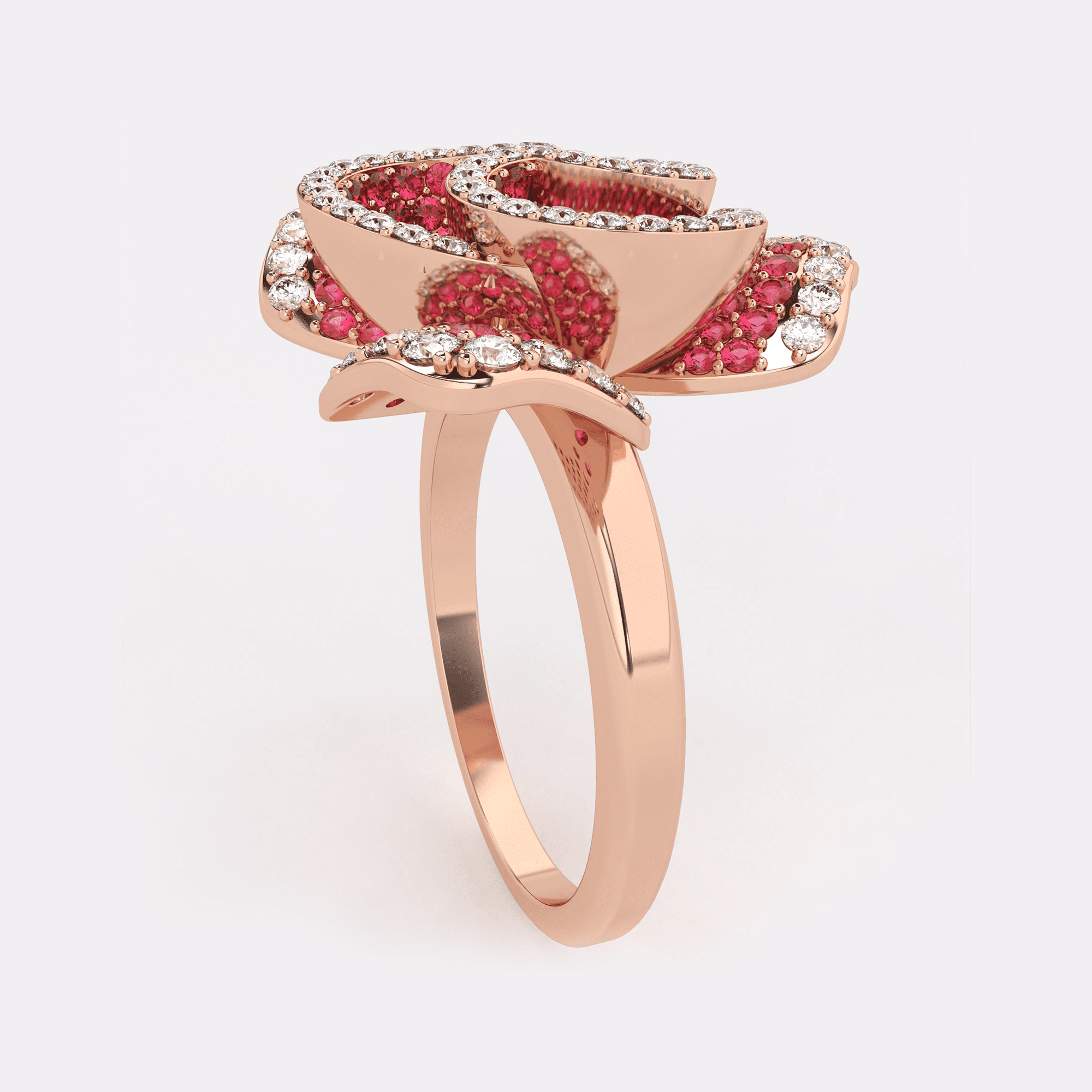 Red Rose Diamond Ring