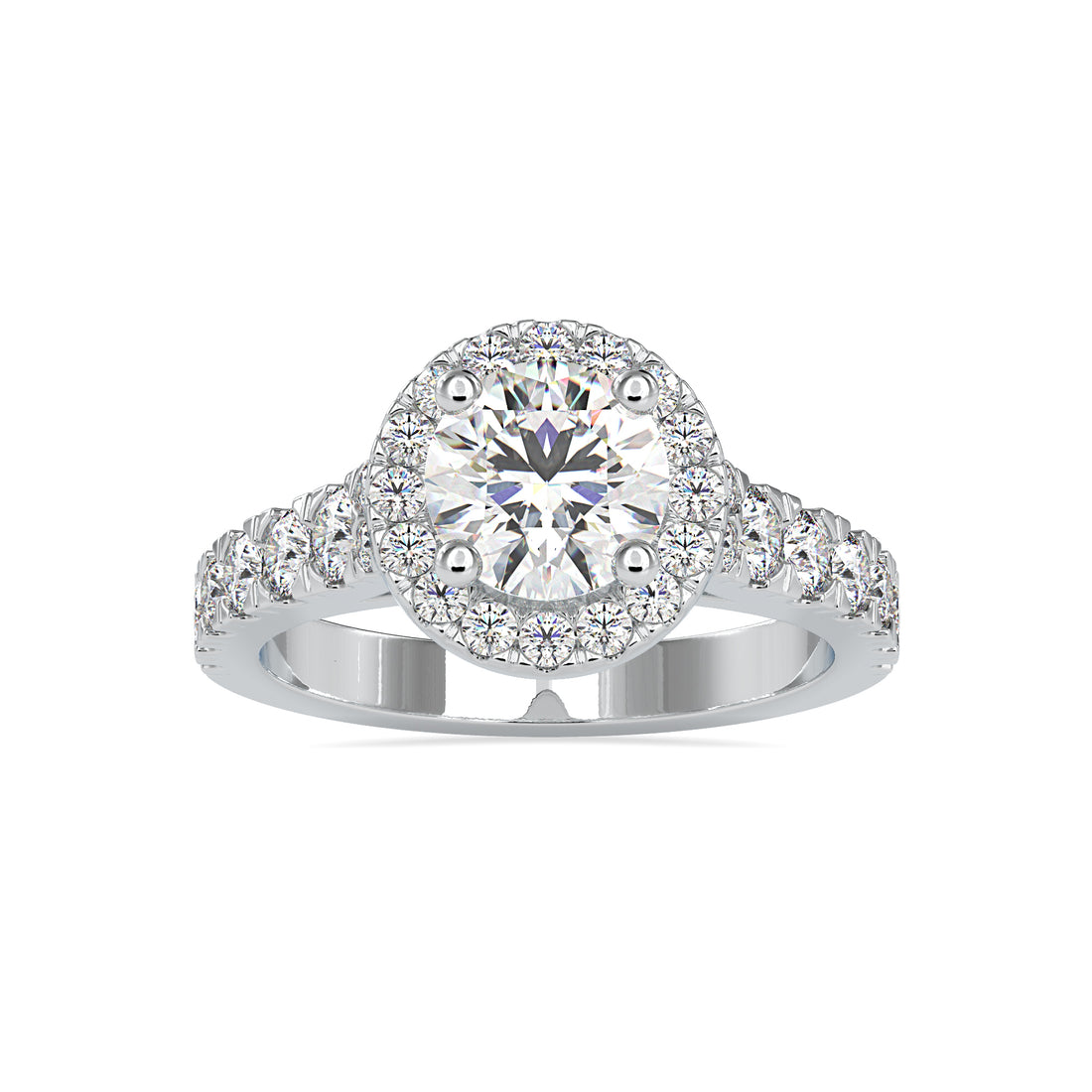 Refined Blossom Solitaire Diamond Ring 4